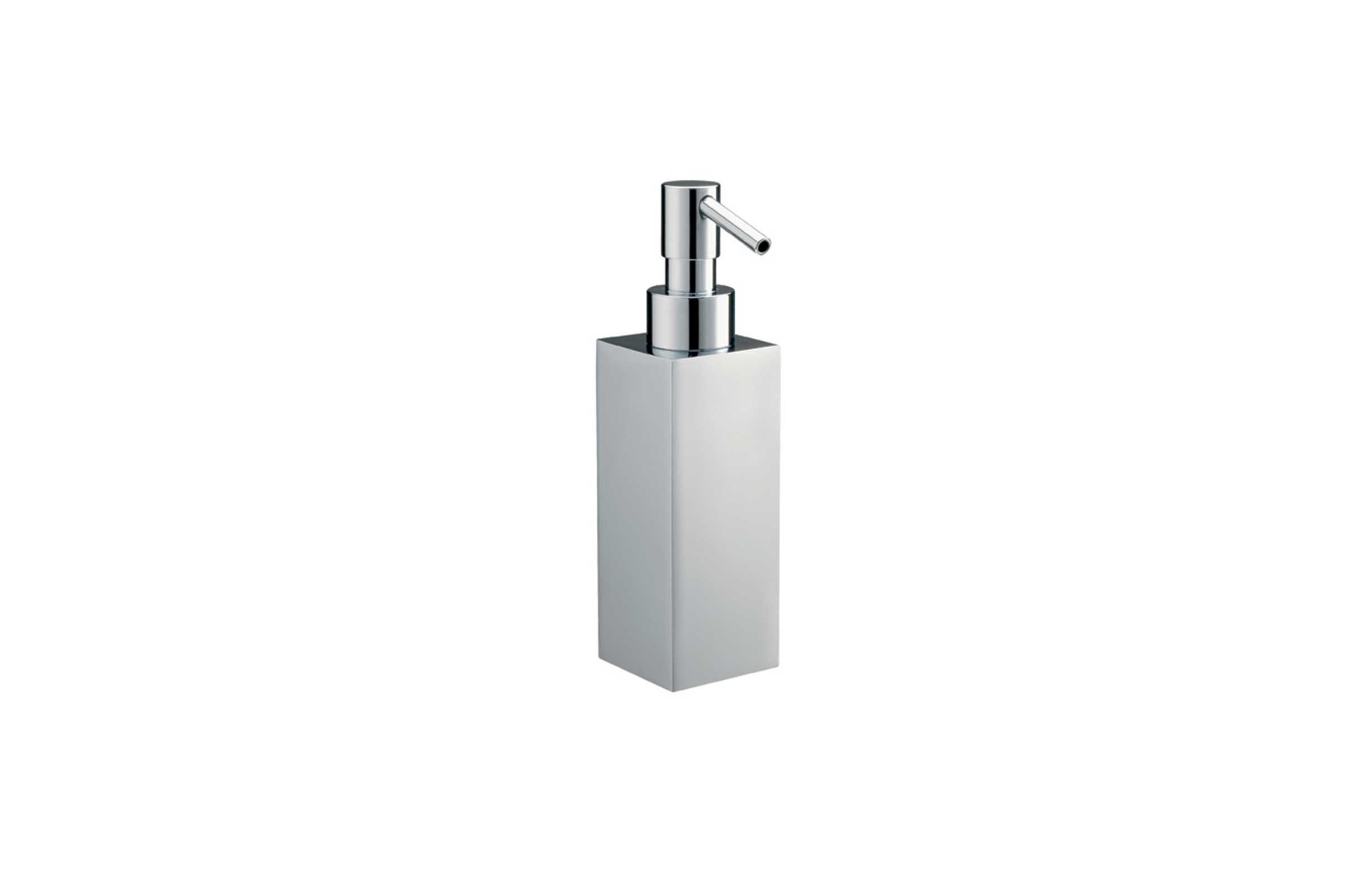 Standing liquid soap dispenser holder in brass QU 727