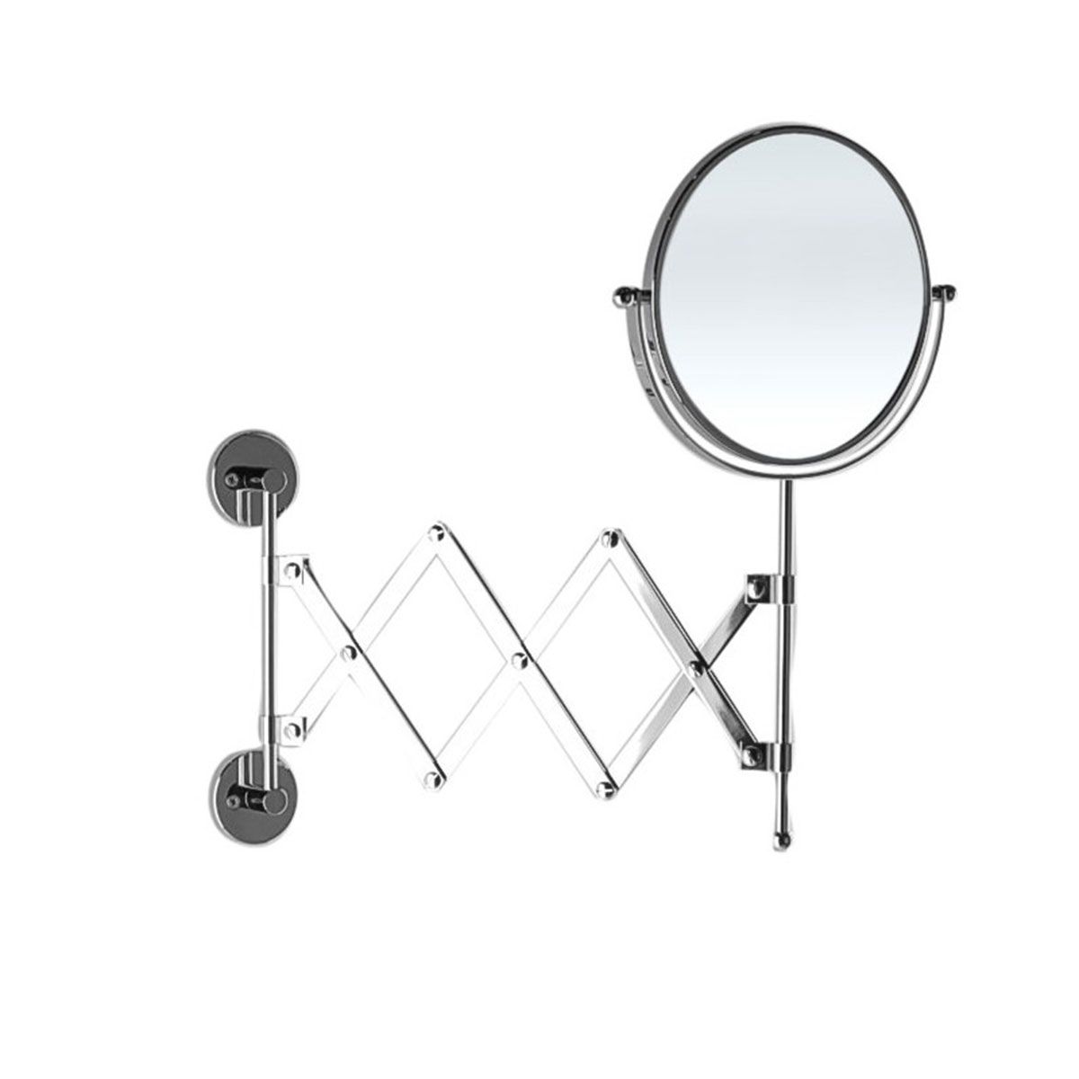 Specchio ingranditore da bagno estensibile con doppia faccia