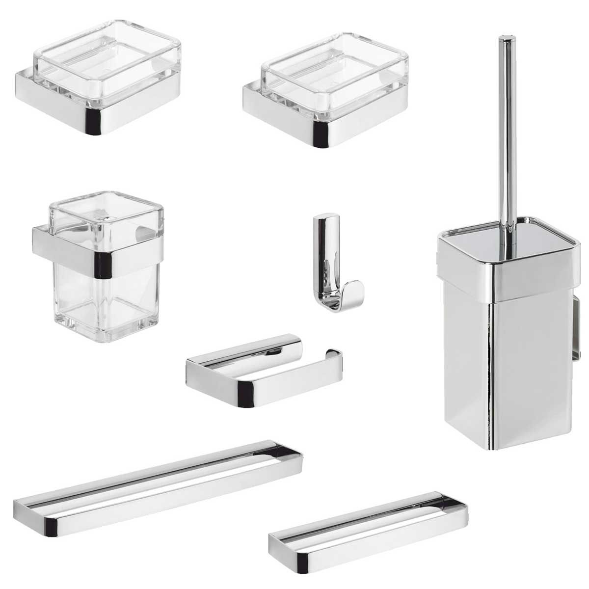 Bathroom accessories kit 25 - 8 items