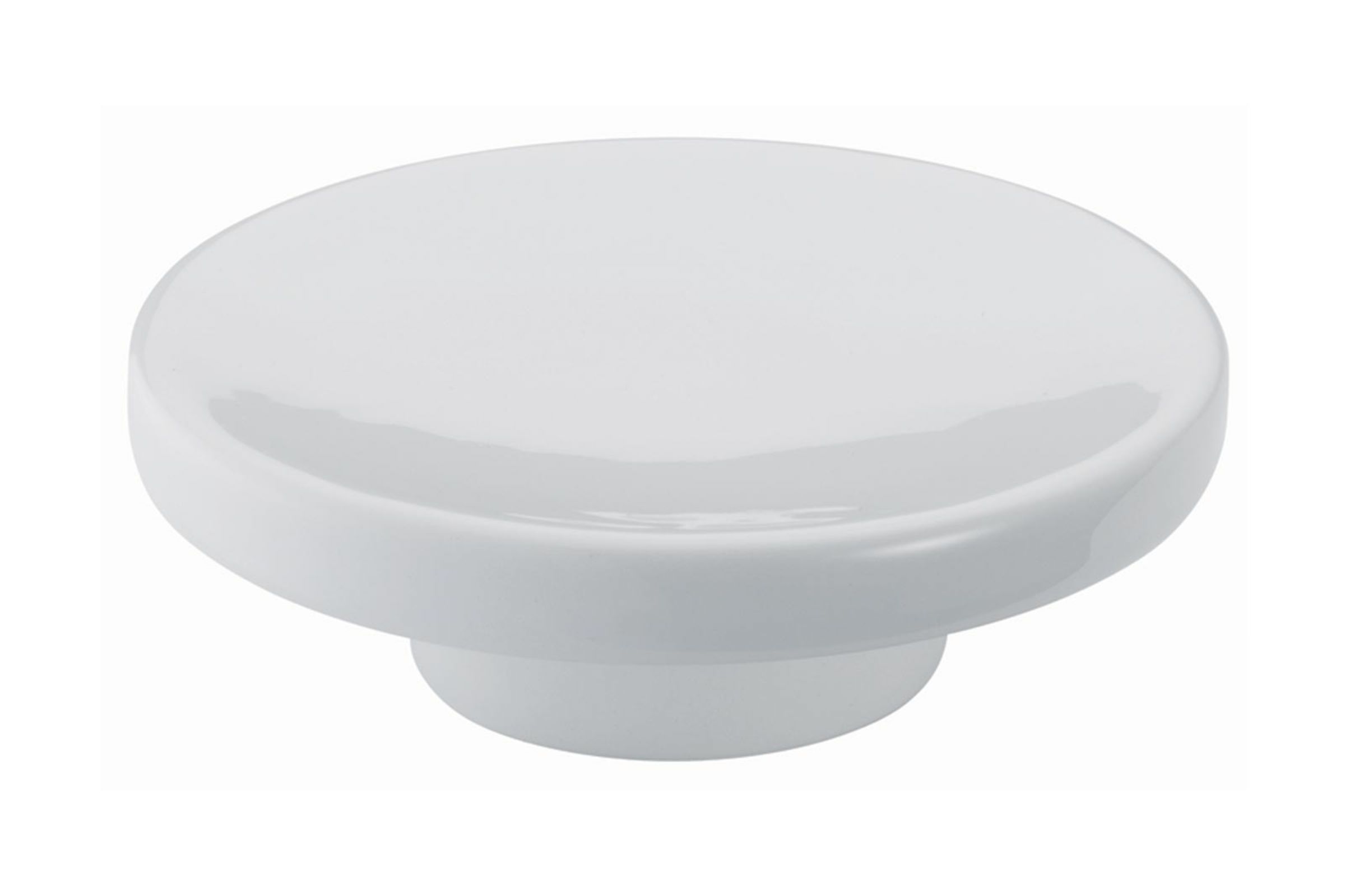 Spare round soap holder in ceramic Ø12 cm