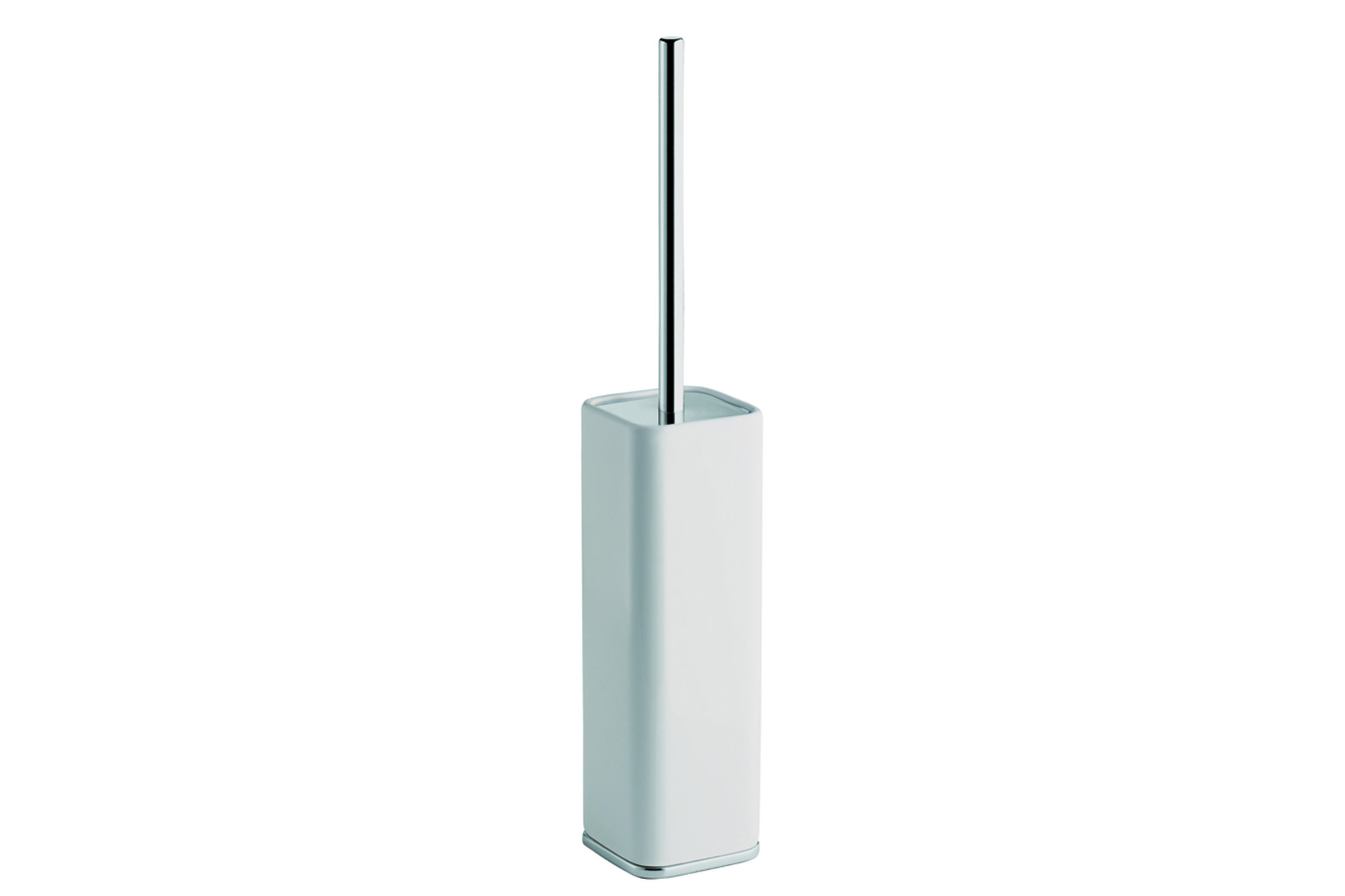 Standing toilet brush holder in ceramic