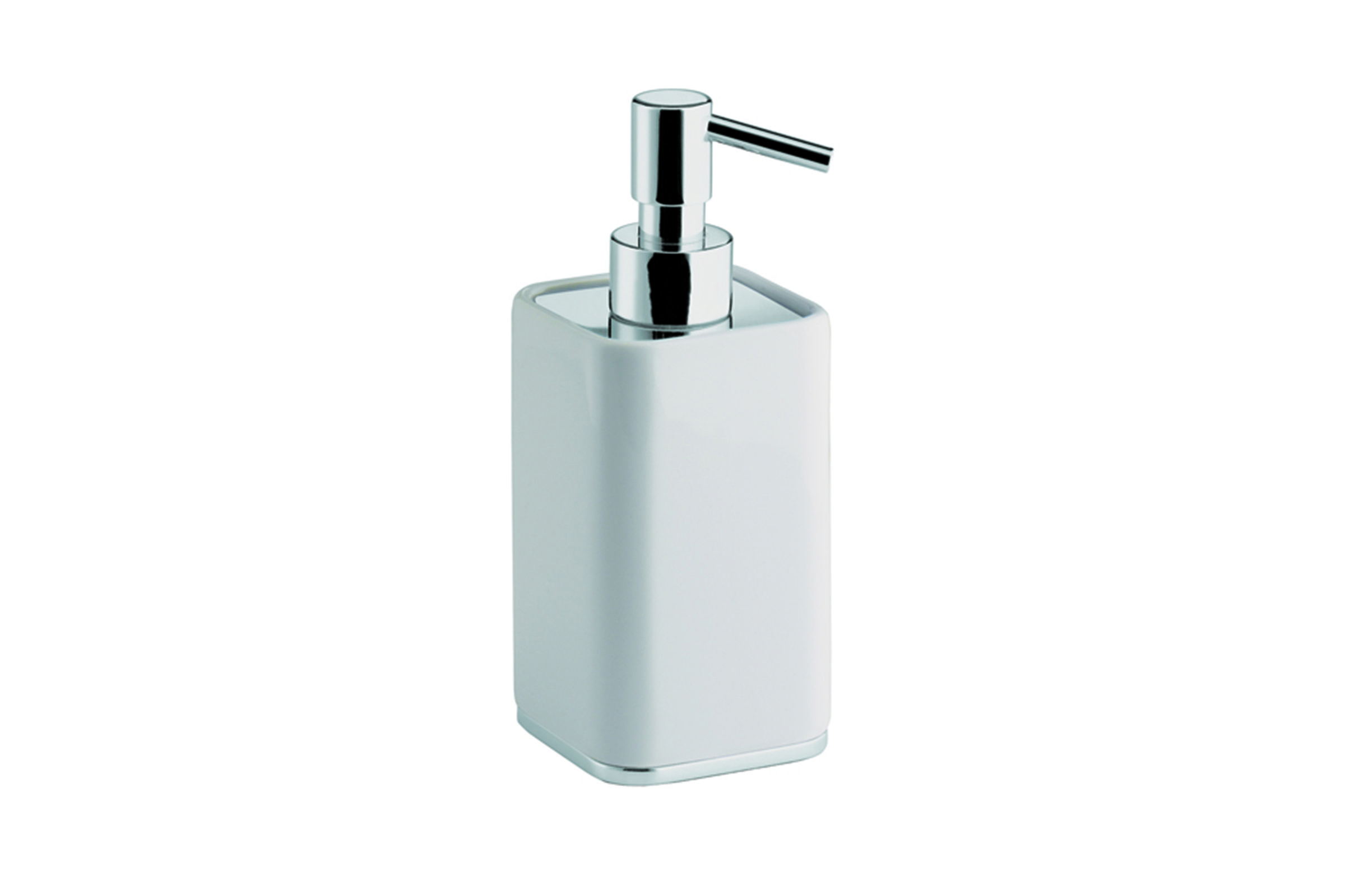 Standing liquid soap dispenser in ceramic
