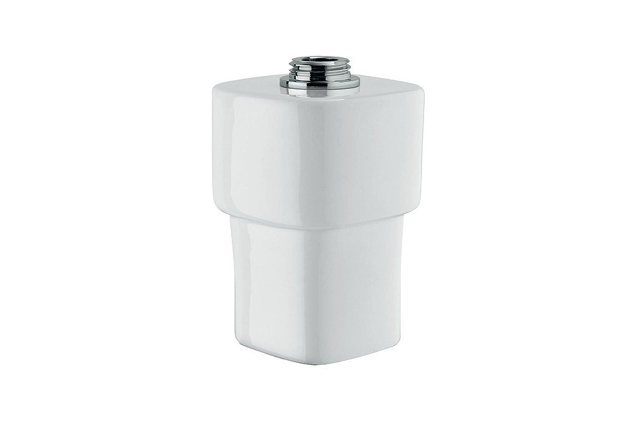Ricambio bicchiere quadrato da incasso in ceramica