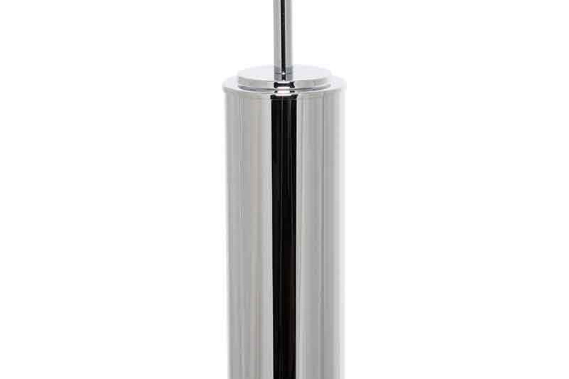 porta scopino metallo appoggio fl oor standing toilet brush holder in metal cm. 8x8x36 IRIDE