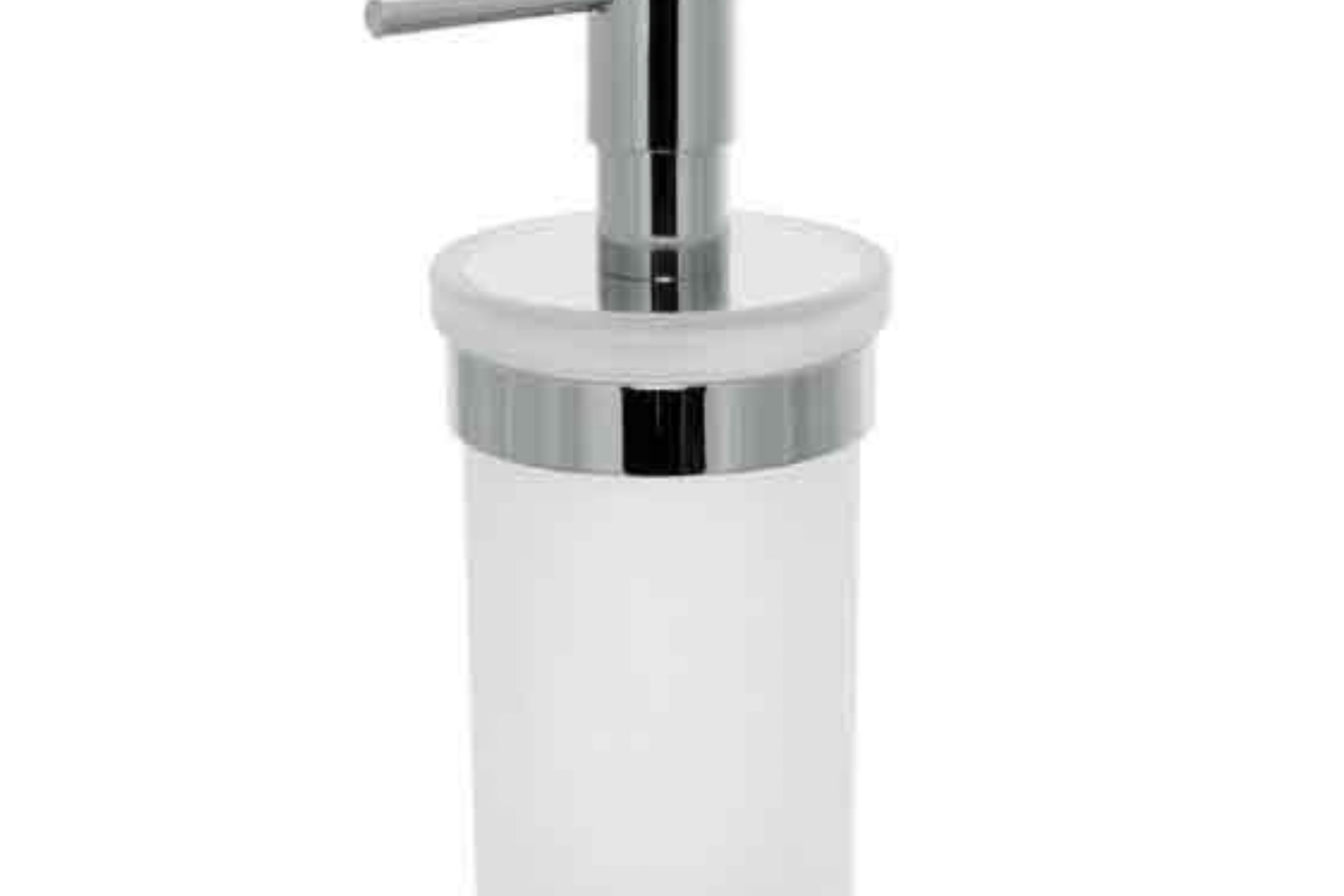 dosatore vetro appoggio rest standing liquid soap dispenser in glass cm. 7x7x15,8 IRIDE