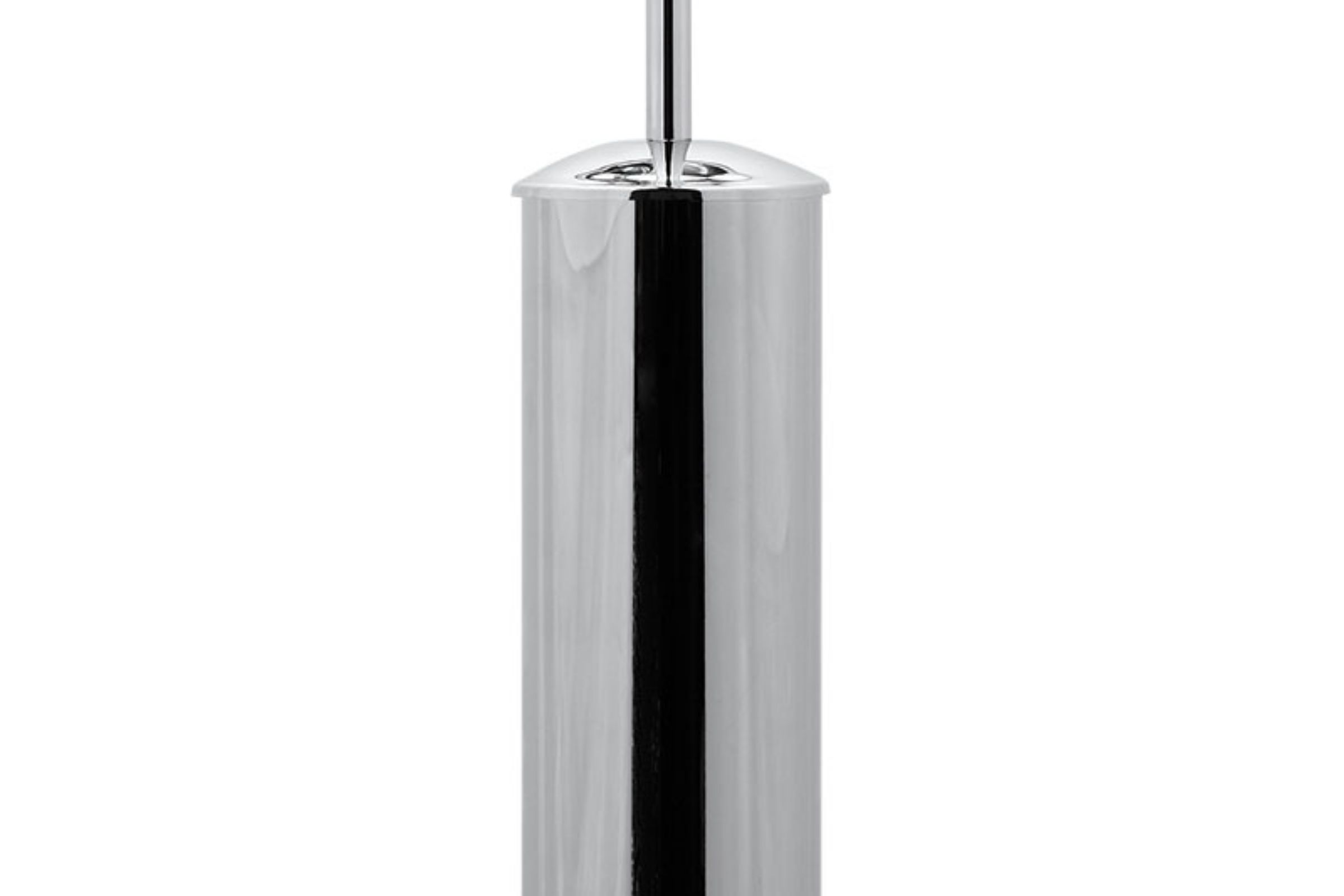 floor standing toilet brush holder in metal cm. 8x8x36