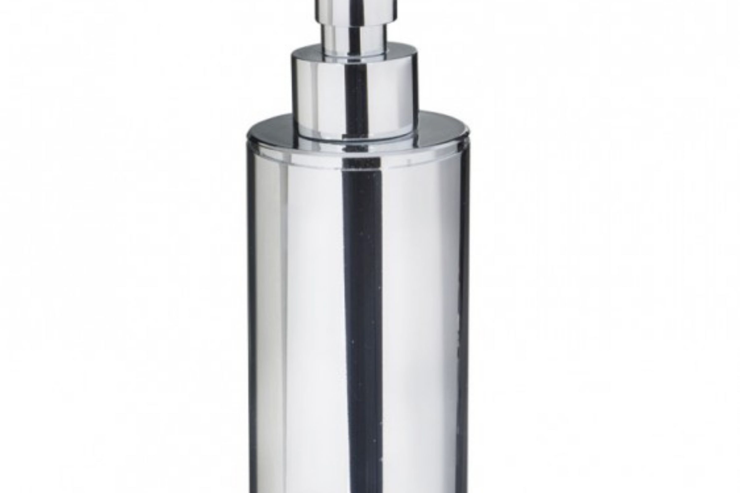 rest standing round liquid soap dispenser in metal