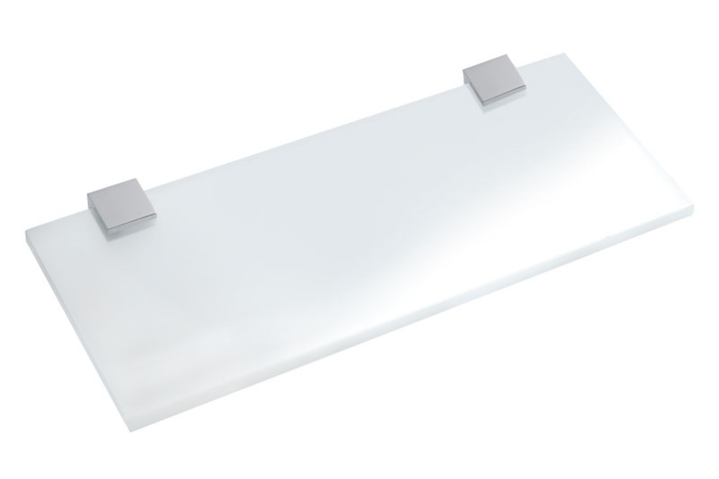 Mensola in vetro satinato bianco Minimal