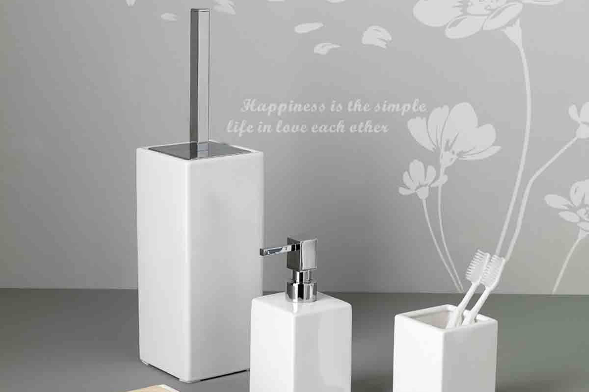 Set accessori bagno Cube