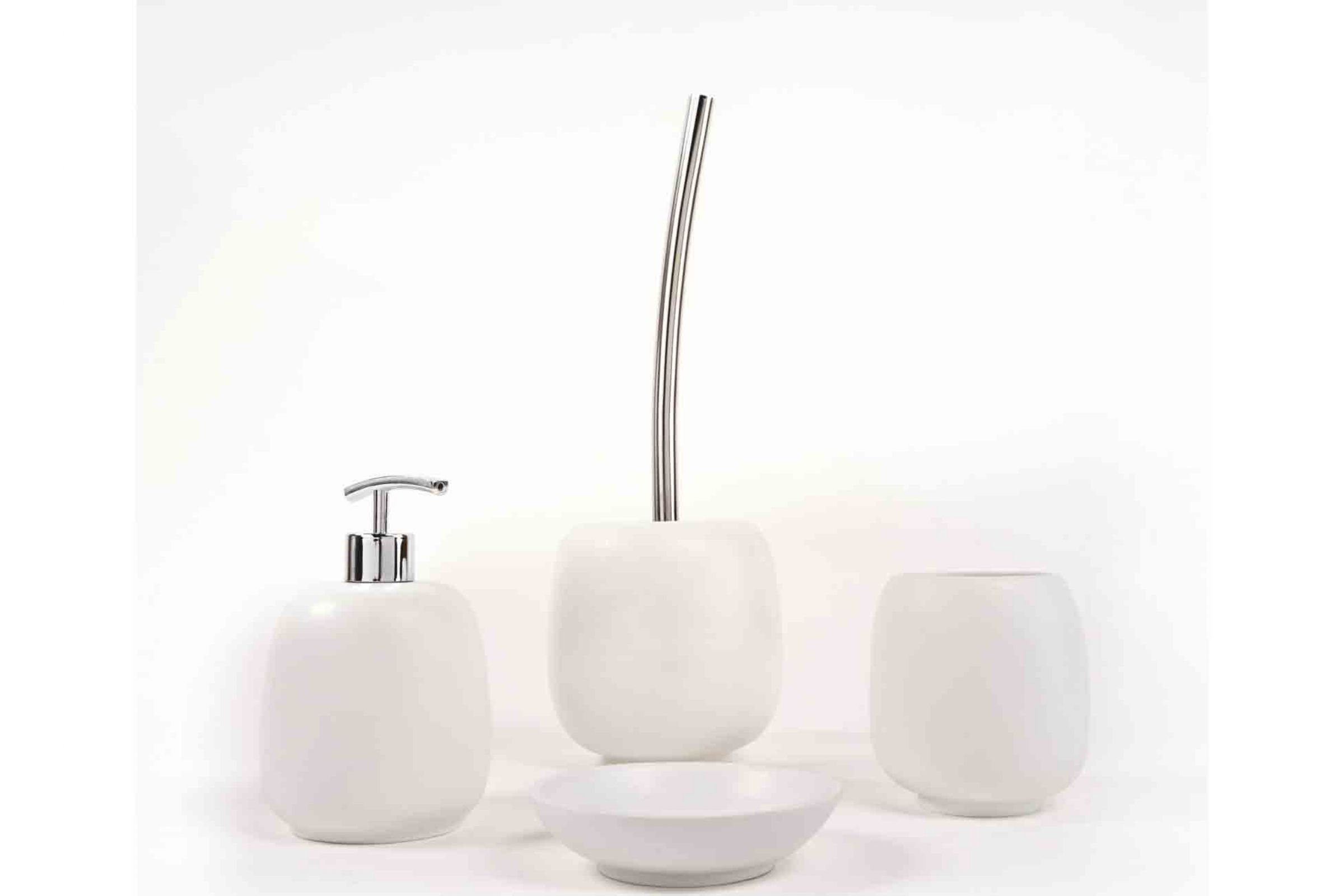 Set accessori bagno Afra Bianco opaco