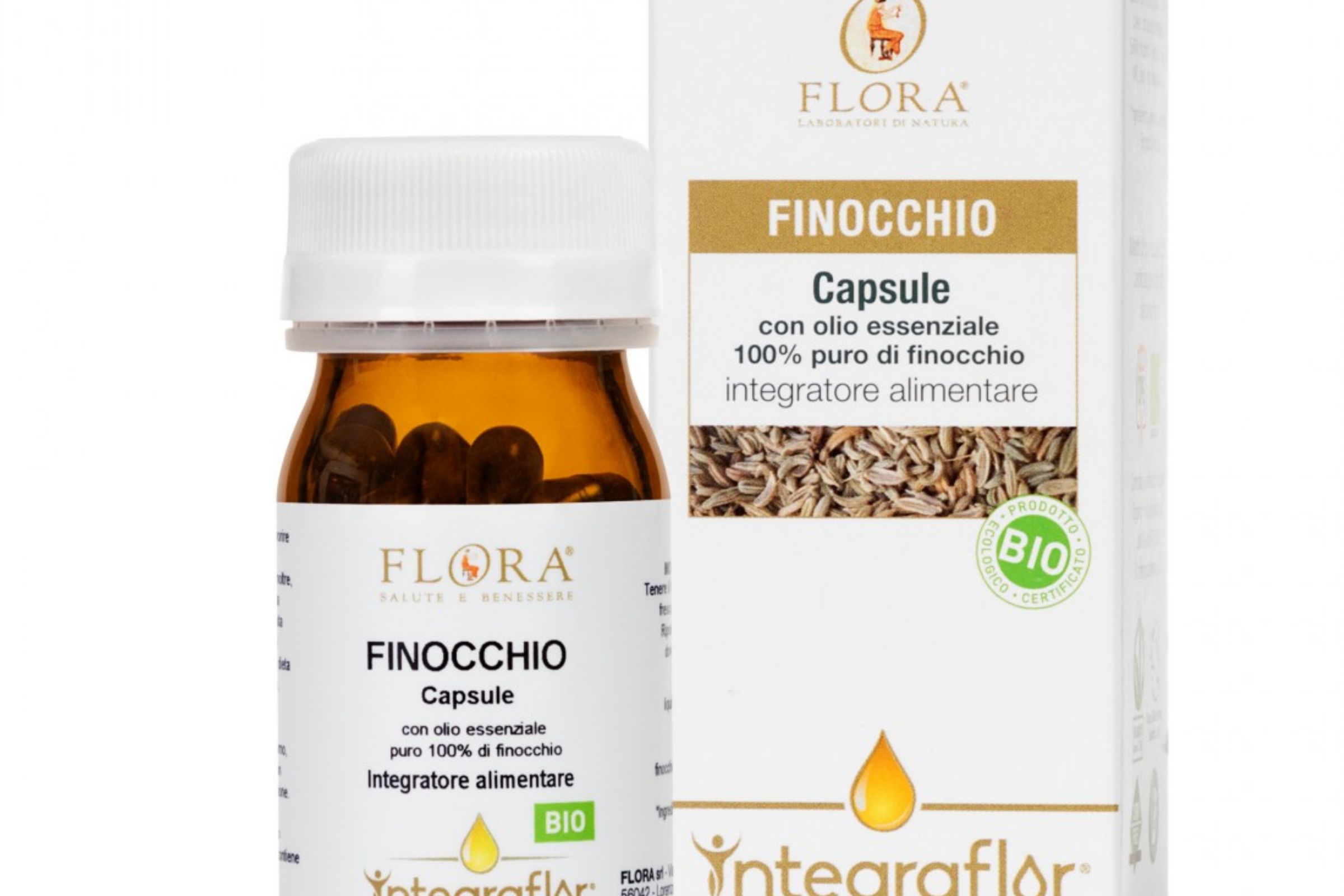 30 Capsules with 100% pure fennel essential oil, food supplement