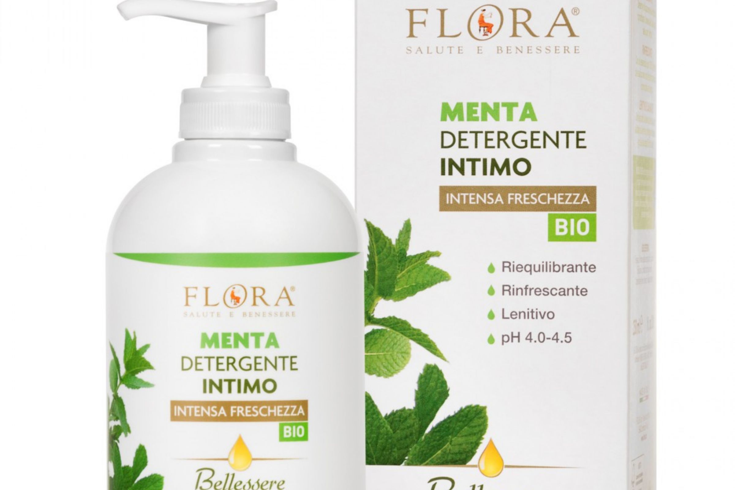 Detergente Intimo Menta, pH 4,0 - 4,5 - 250 ml