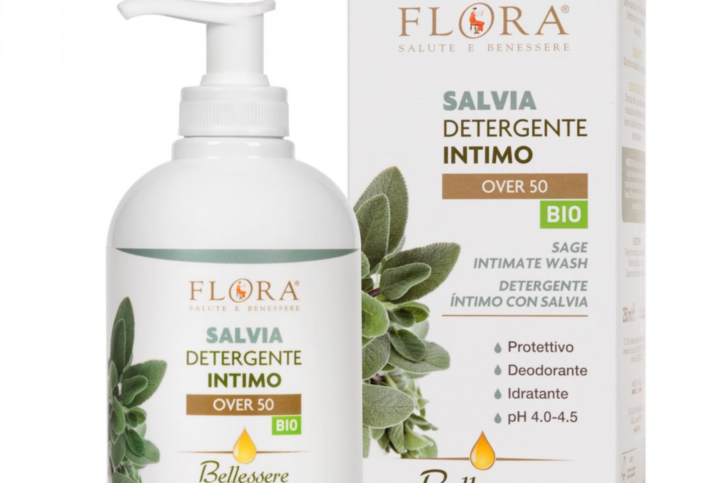 Detergente Intimo Salvia, pH 4.0 - 4.5 - 250 ml