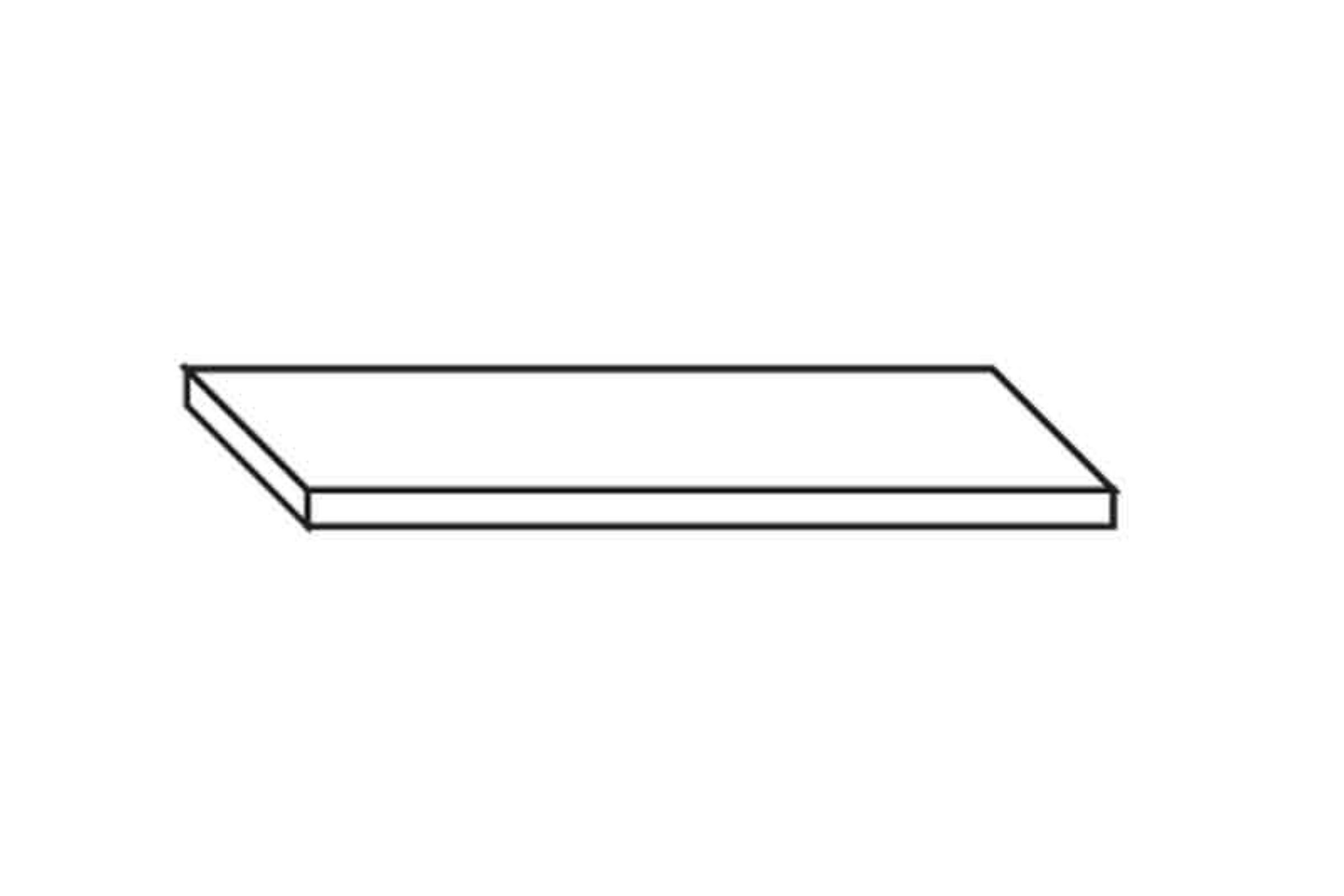 Ricambio mensola vetro satinato bianco Minimal