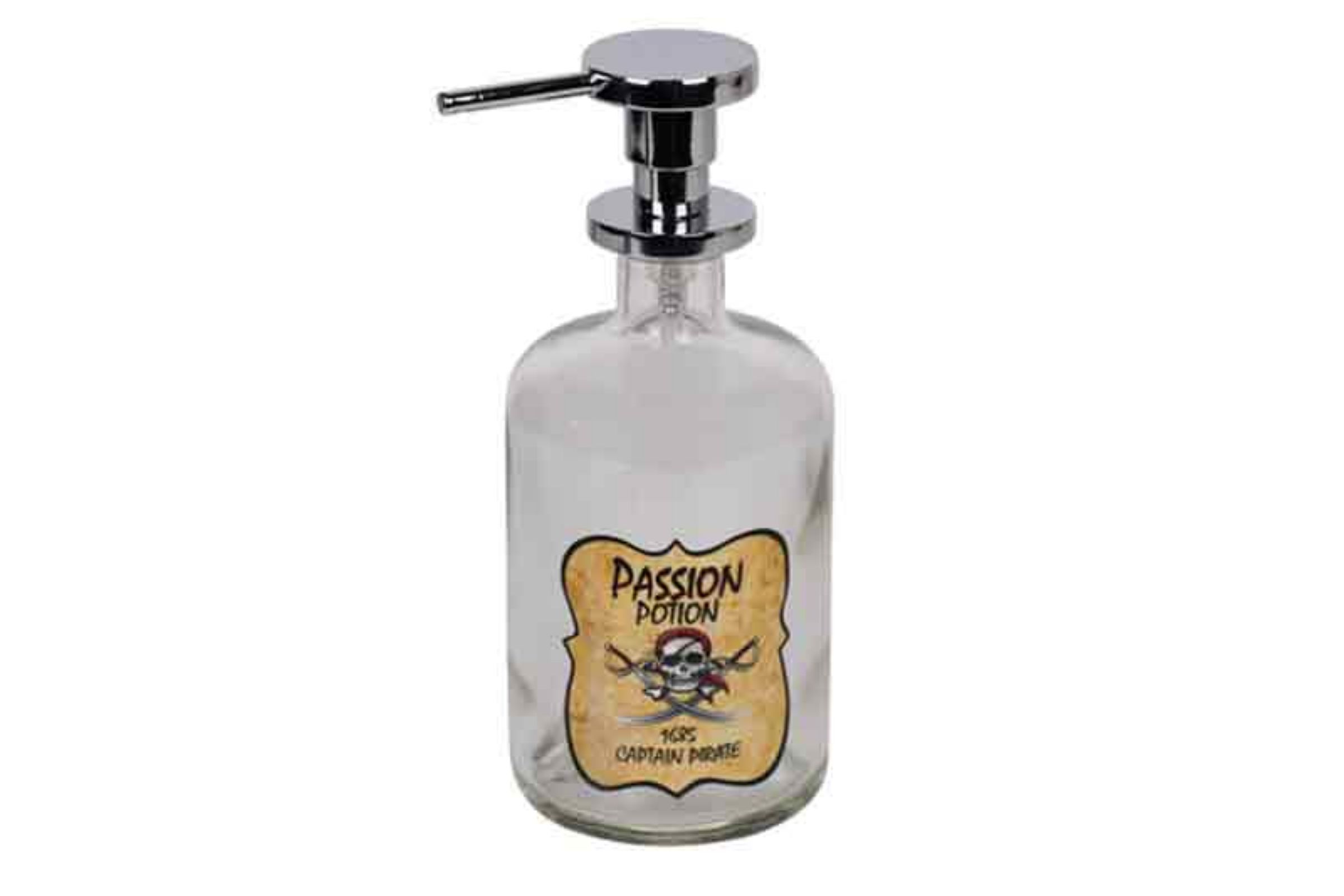 Dosatore sapone liquido (500ml ) in vetro TRASPARENTE