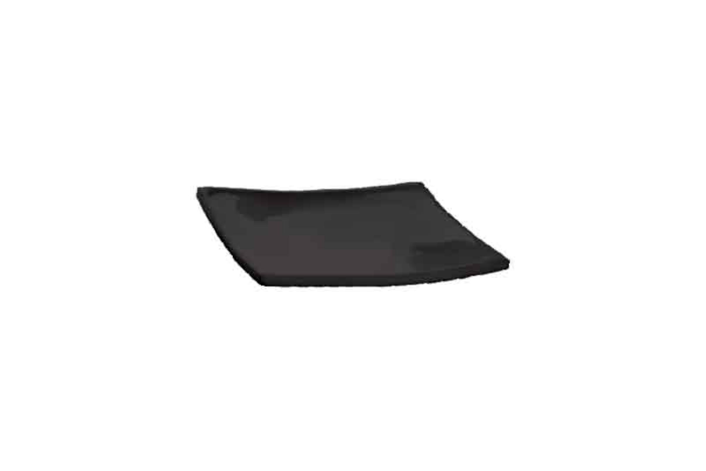 Porta sapone ceramica quadro in appoggio nero opaco