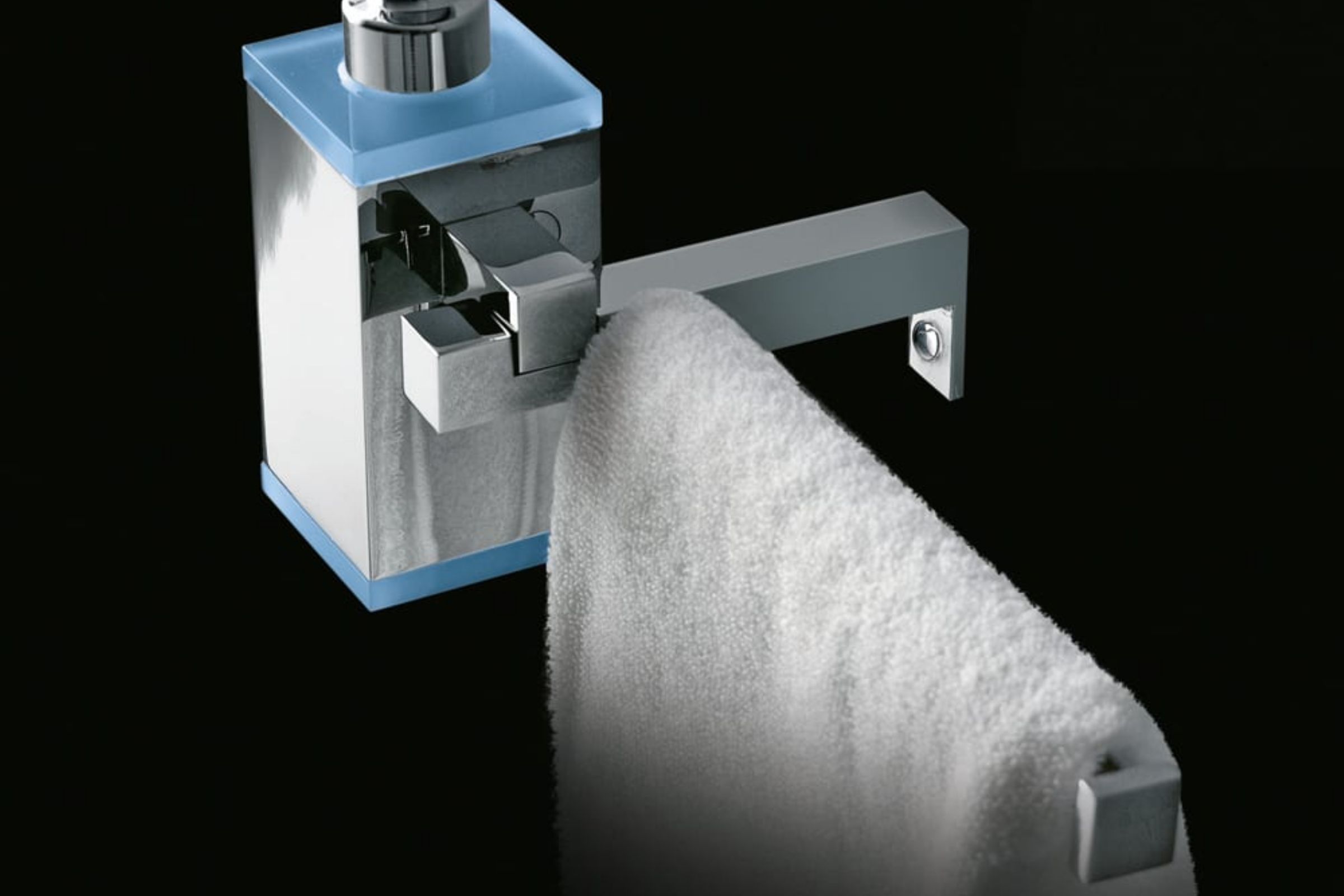 Dosatore sapone liquido con portasalviette Eden