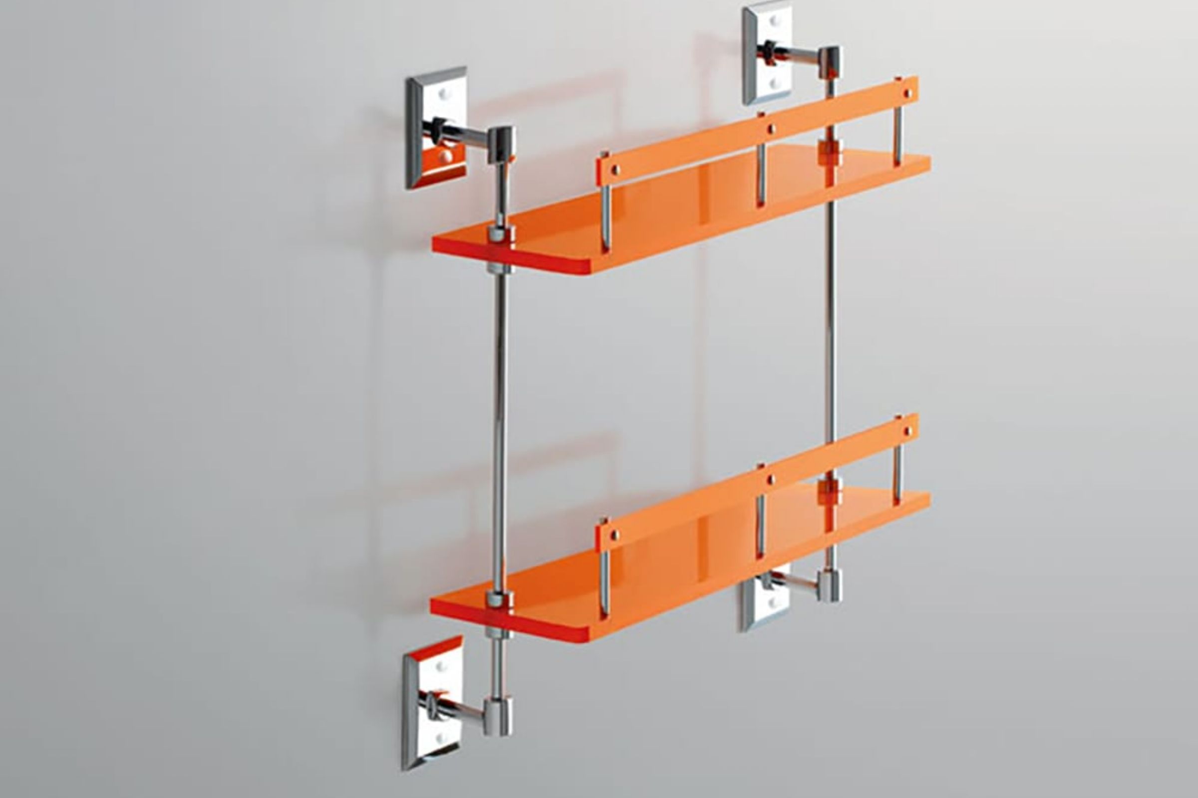 Scaffale con mensole e ringhiere 2 piani Grip
