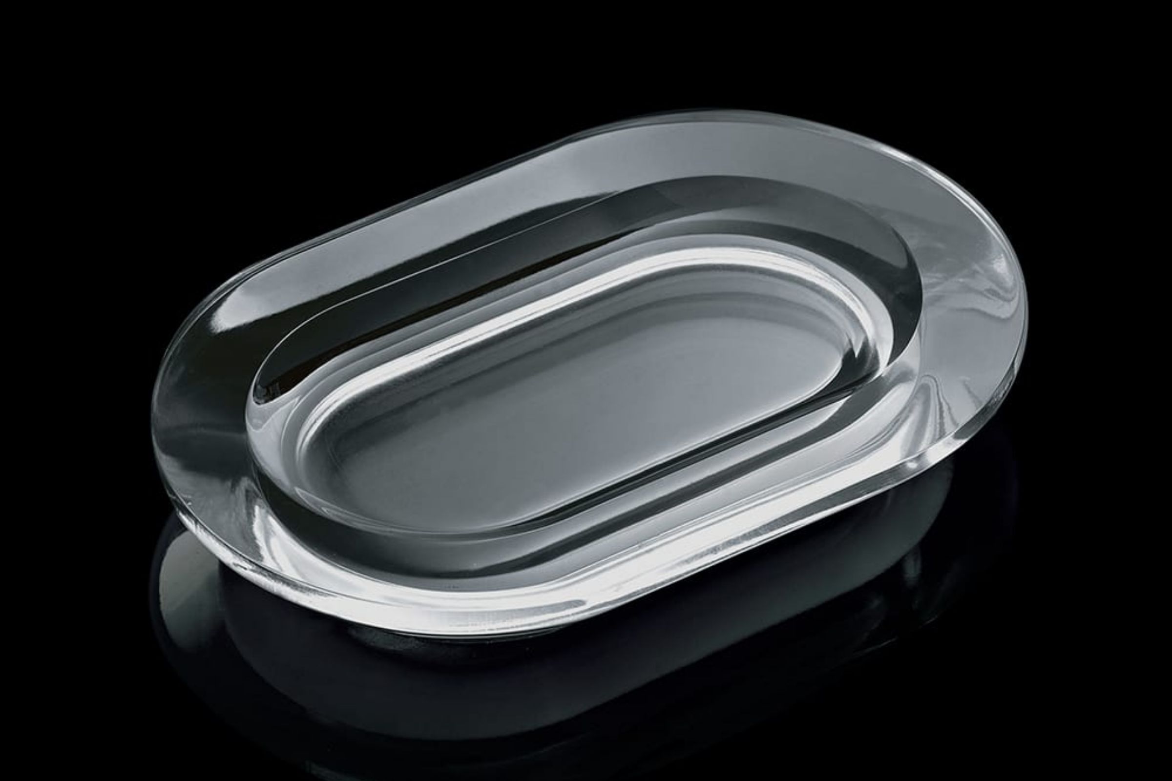 Portasapone da appoggio ovale Luce