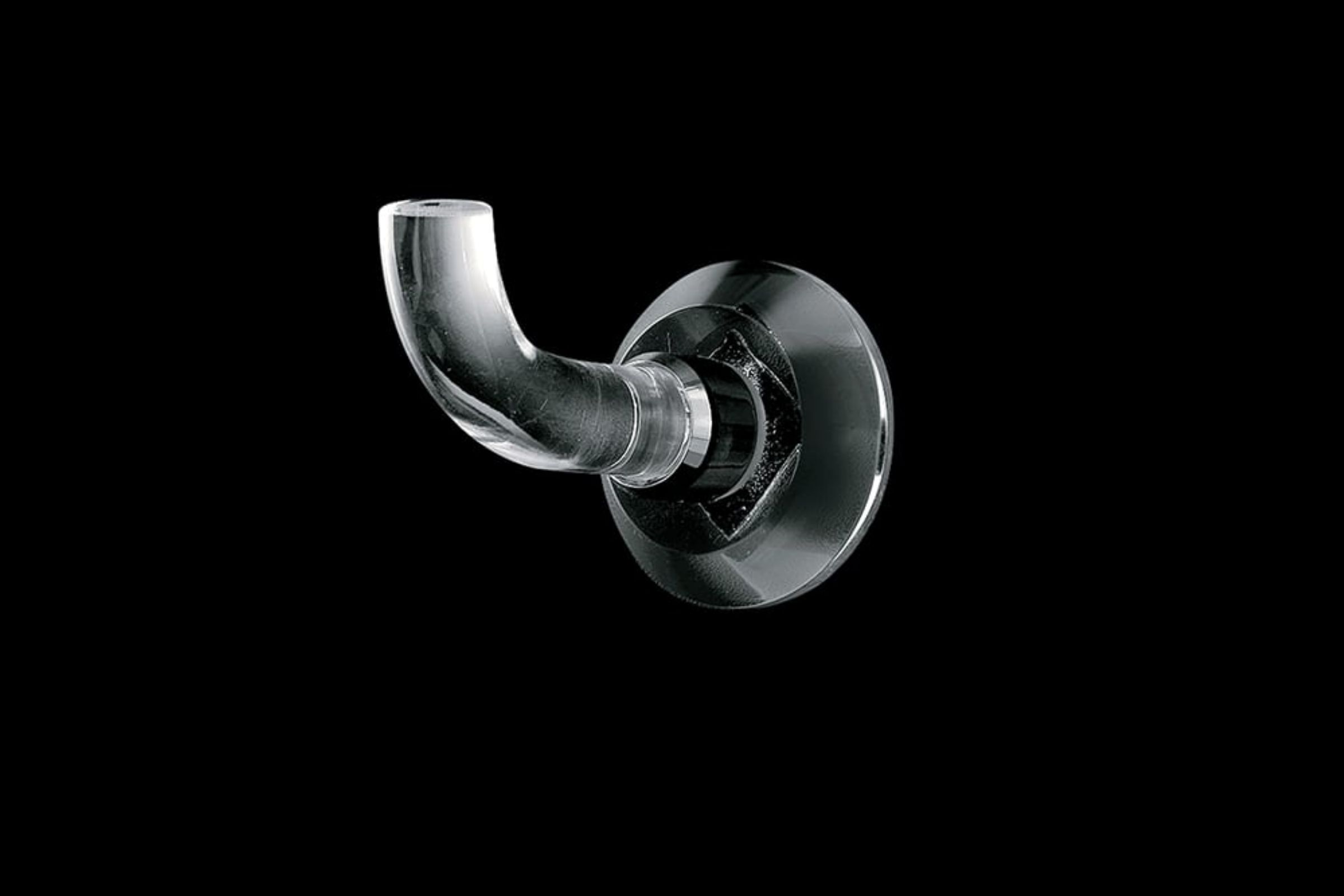 Appendiabito singolo, base plexiglass Luce