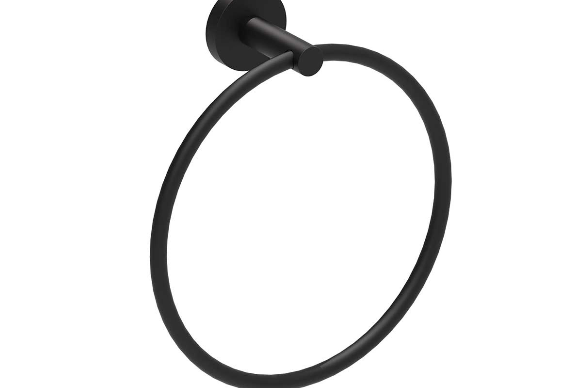 Class black porta asciugamani ad anello