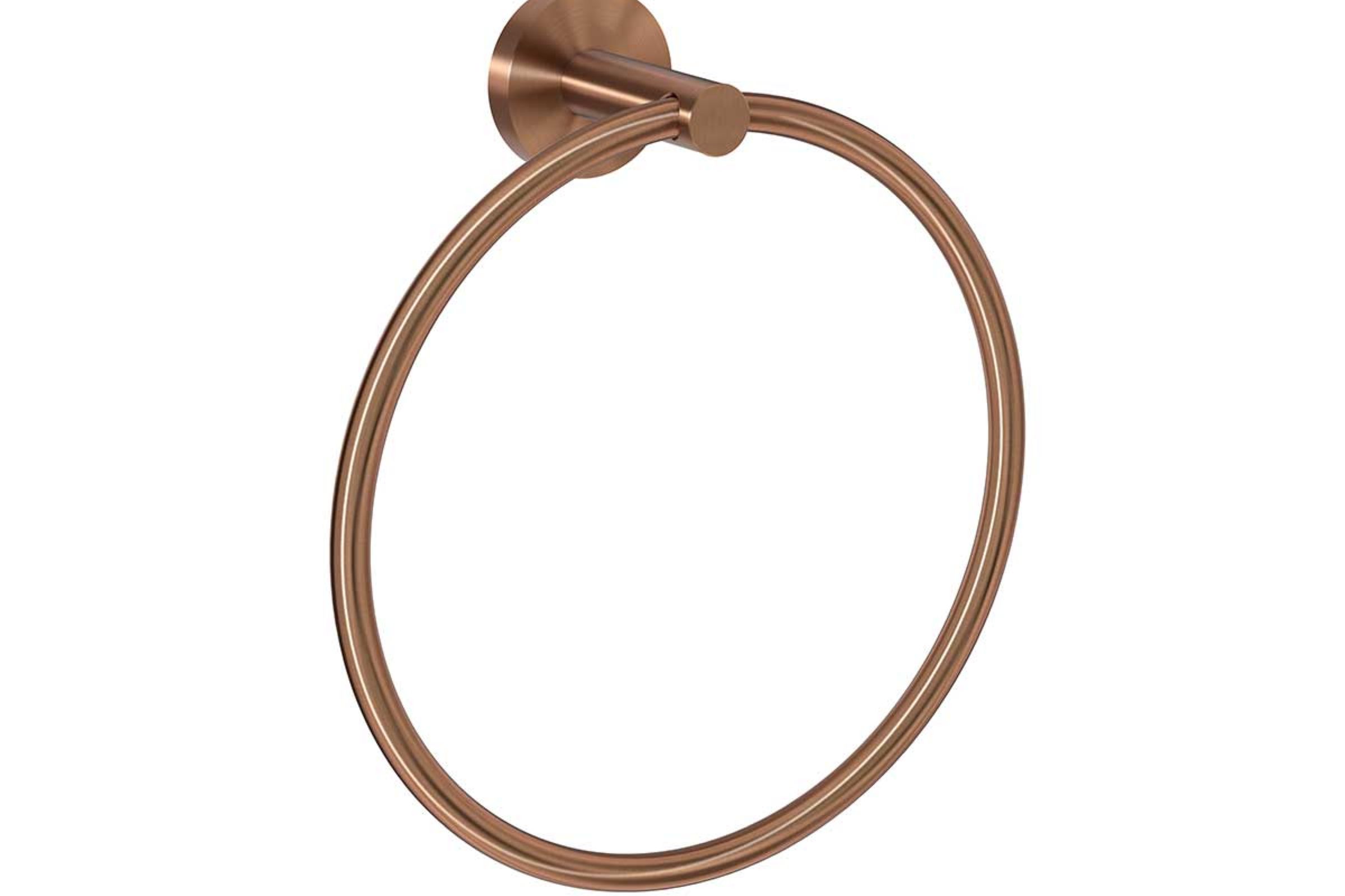 Class PVD rose gold porta asciugamani ad anello