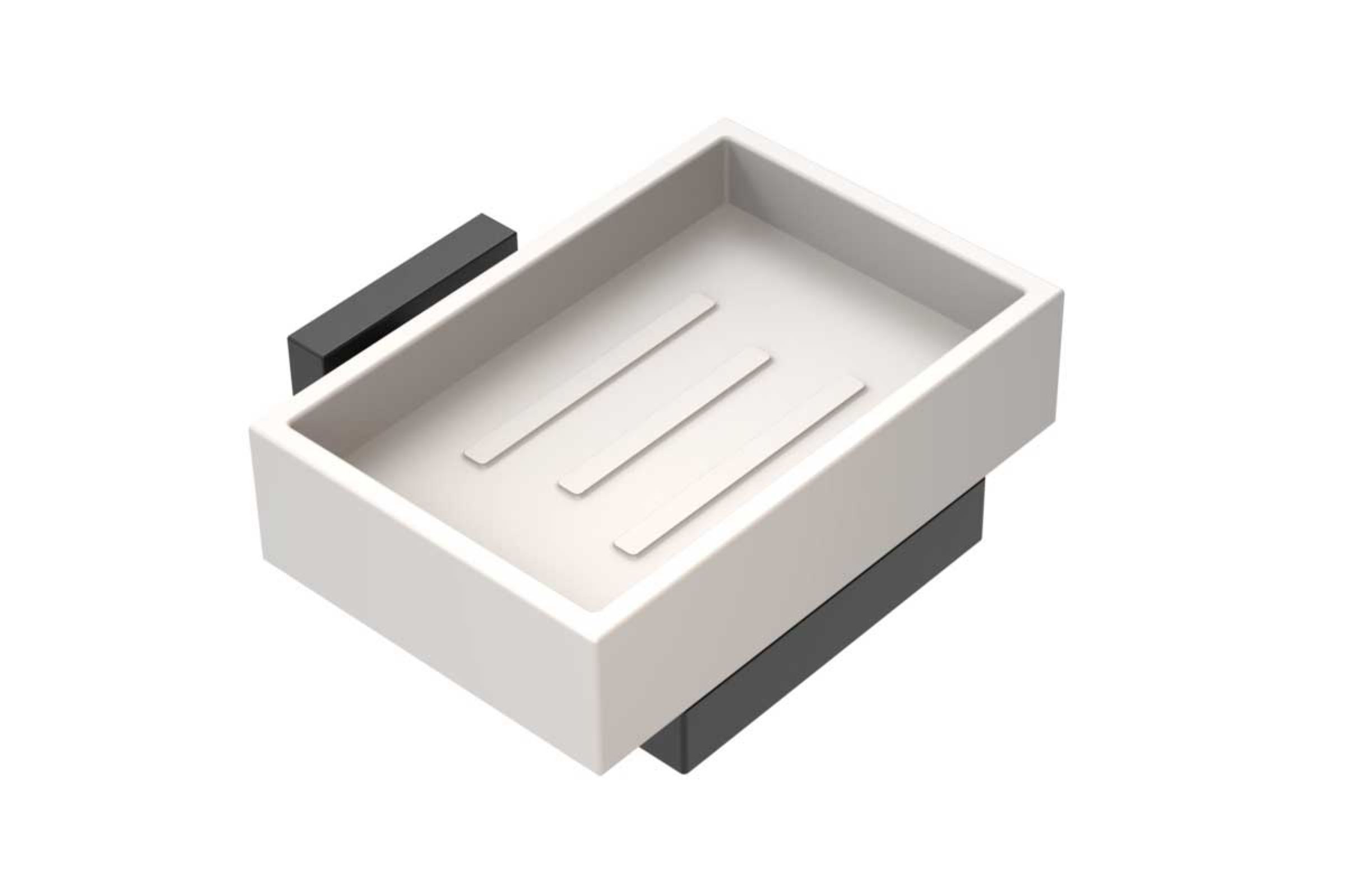 Trend black porta sapone