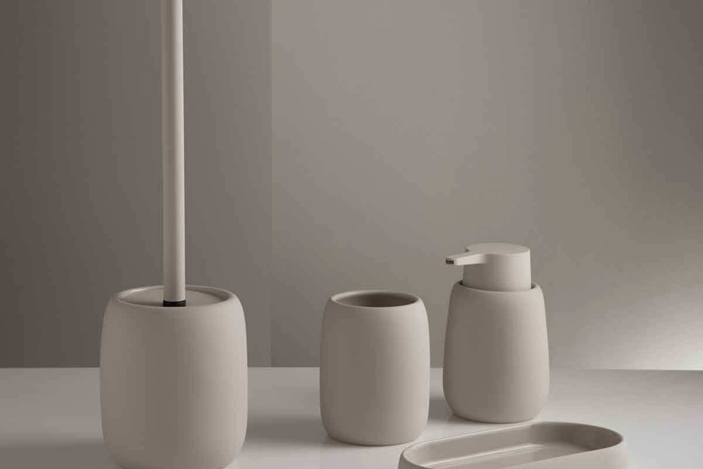 Set accessori bagno Bold bianco panna