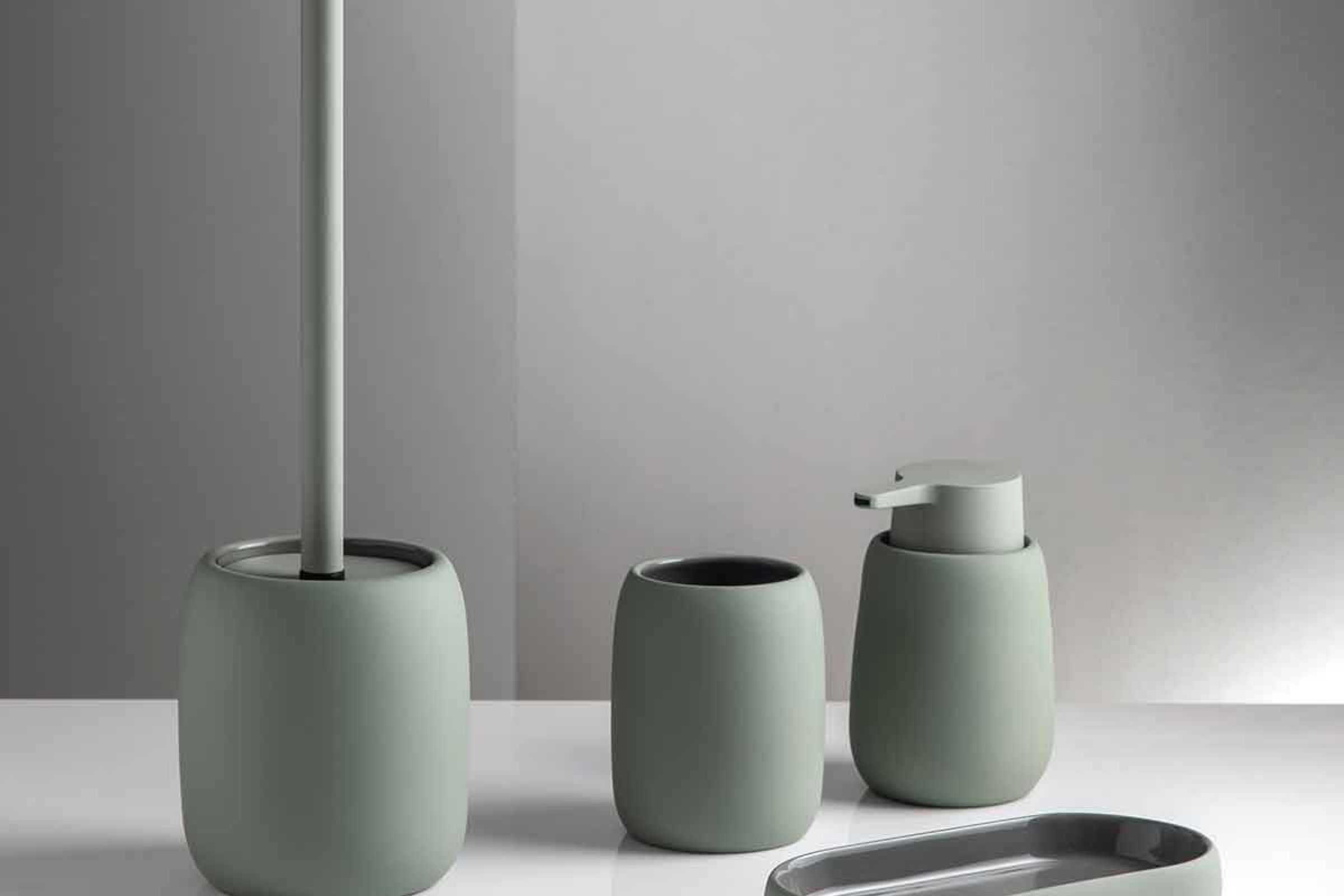 Set accessori bagno Bold verde salvia