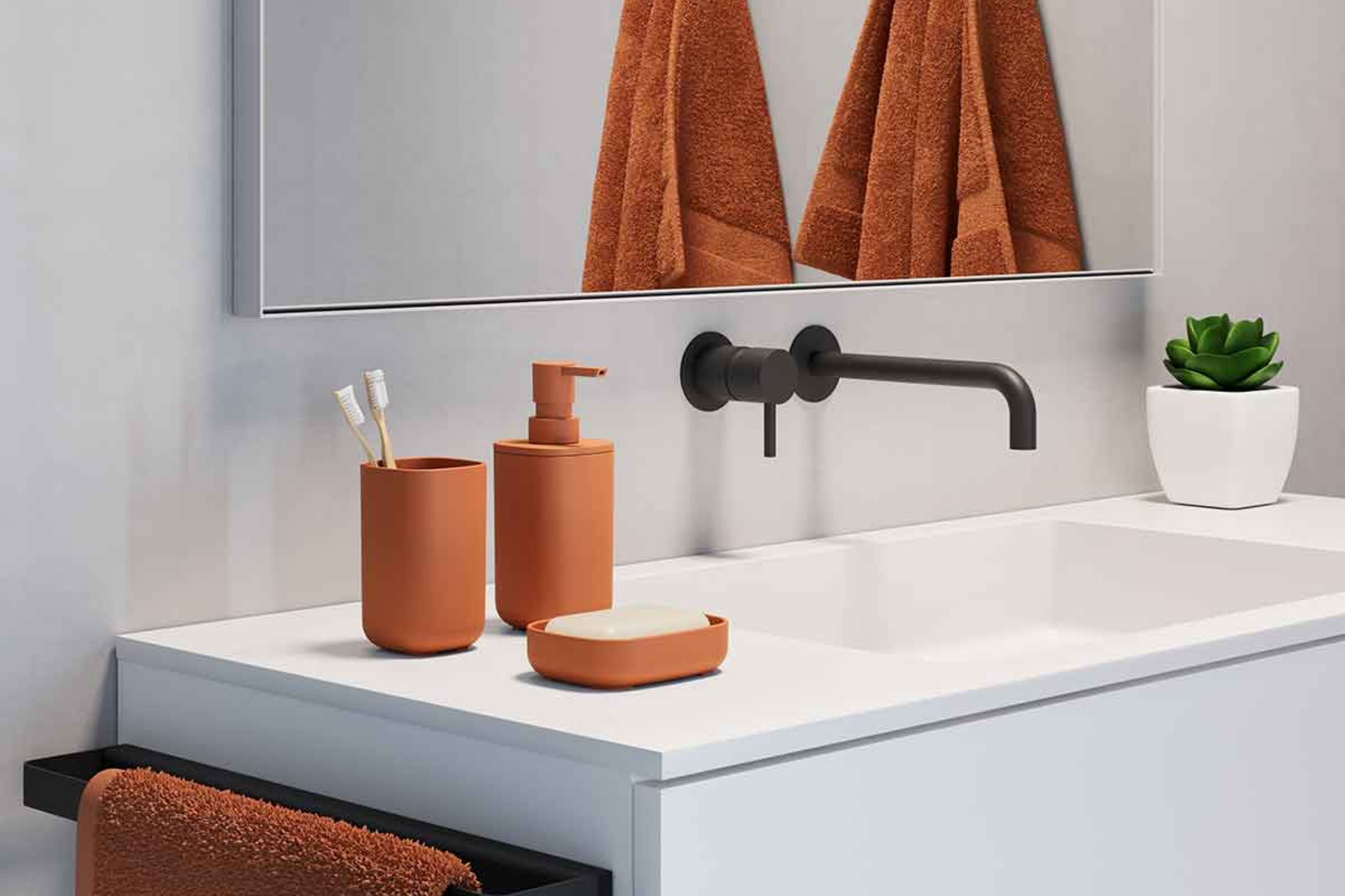 Set accessori bagno Pod terra cotta