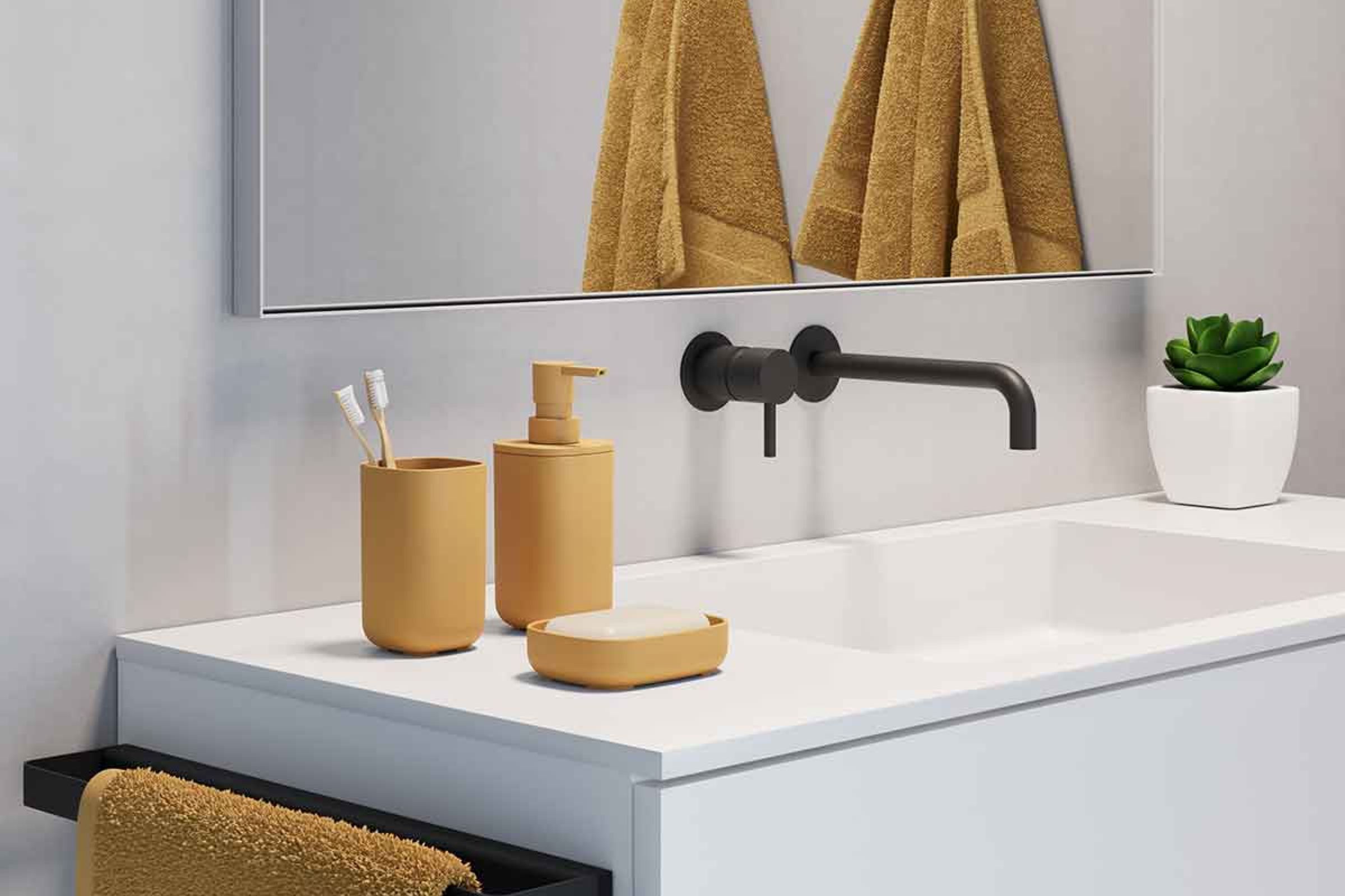Set accessori bagno Pod zafferano