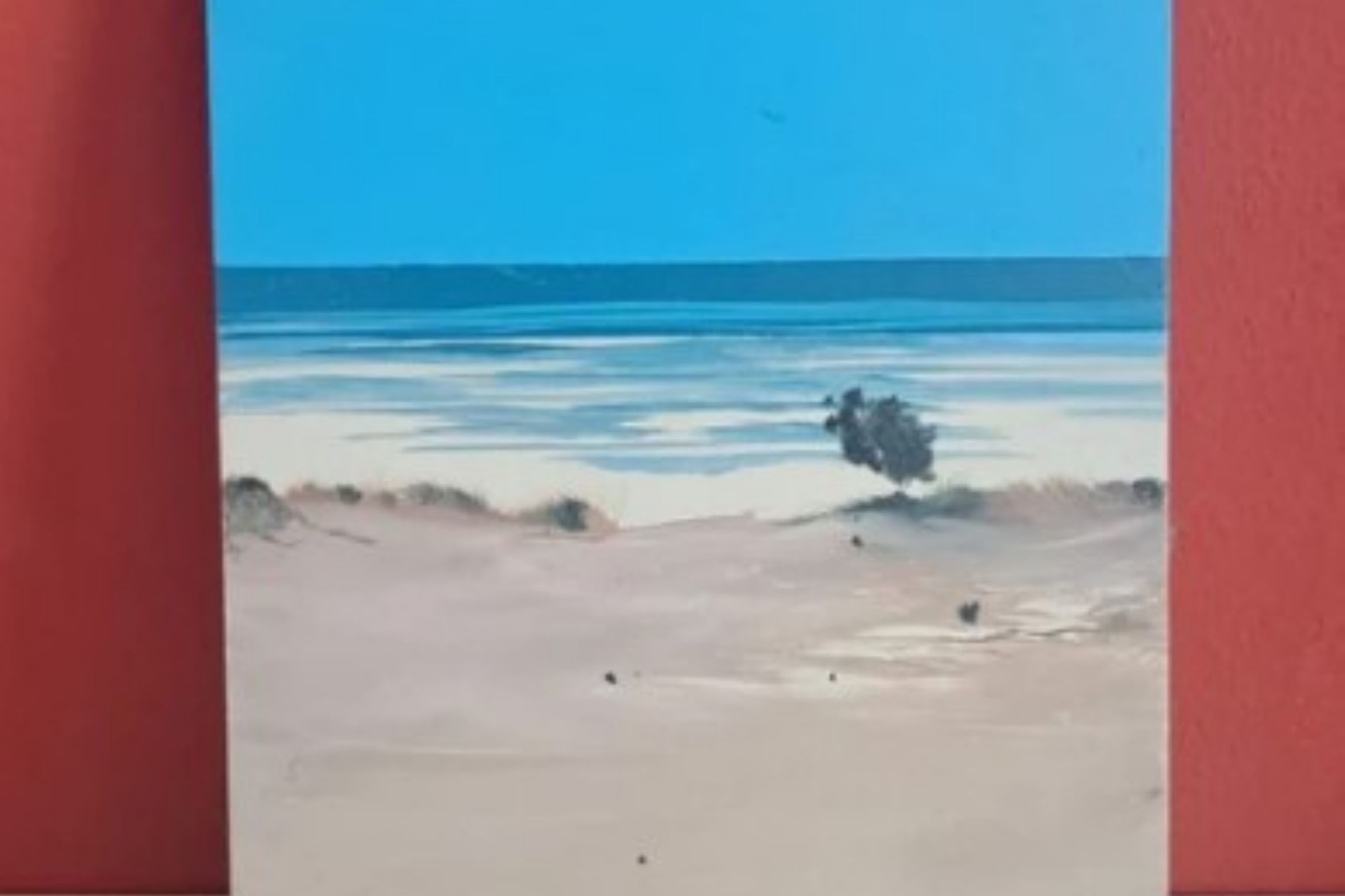 Quadro paesaggio marino firmato