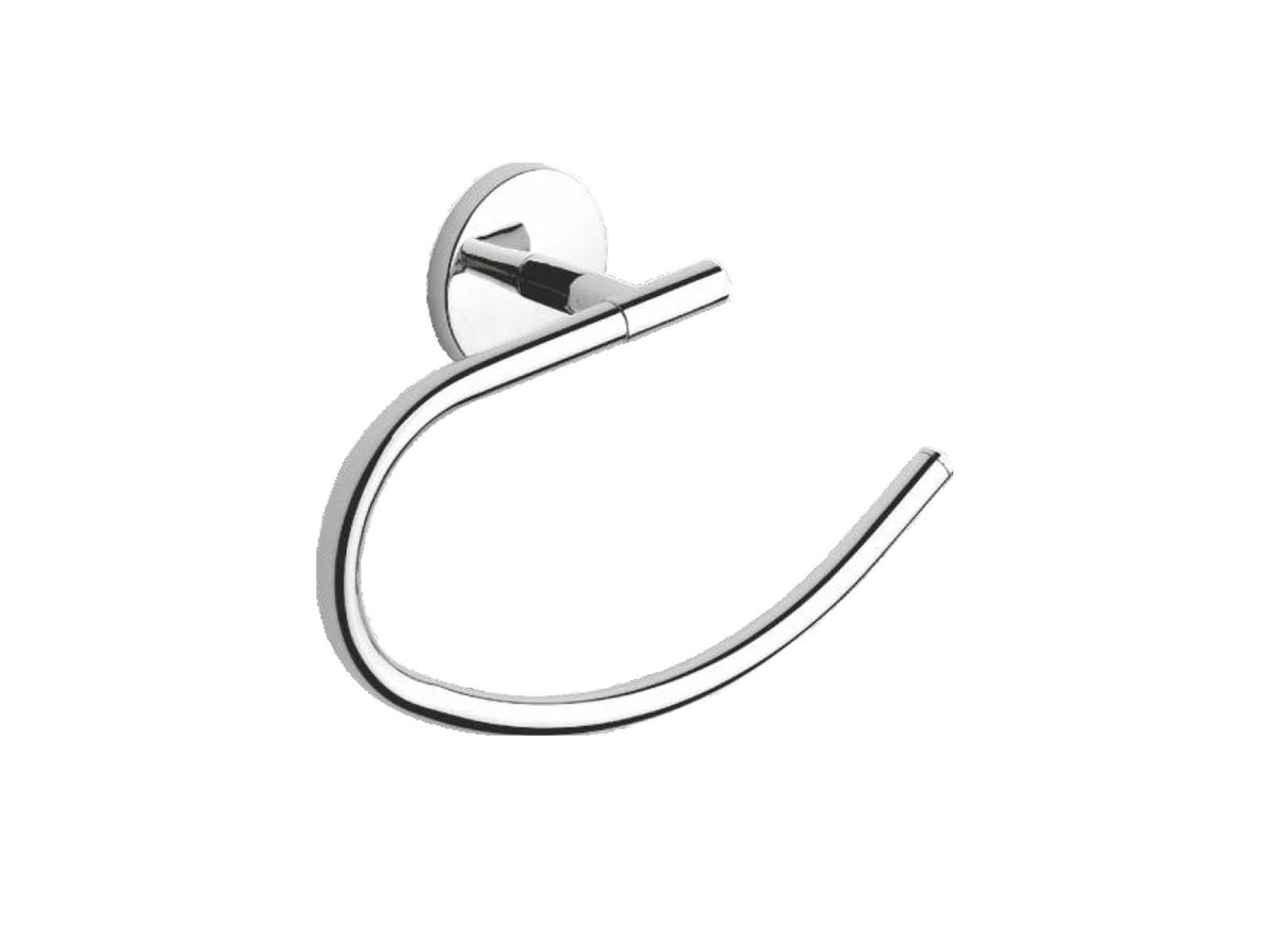 Porta asciugamani ad anello One cromo