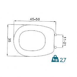 WC seats Liuto FIT