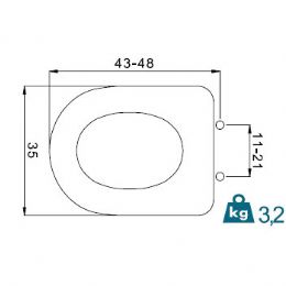 Sedile wc Sintesi FIT