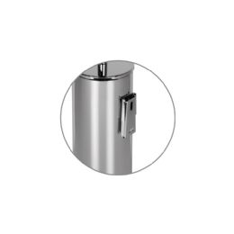 floor standing toilet brush holder in metal cm. 8x8x36