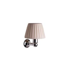 light lamp with pleated organdy lampshade wall mounted version