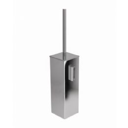 floor standing toilet brush holder in metal cm. 8x8x36