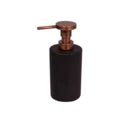 Dosatore ceramica tondo in appoggio NERO OPACO