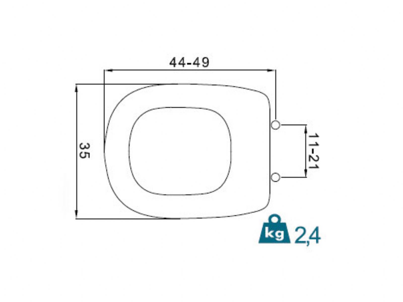 WC seats Tesi FIT