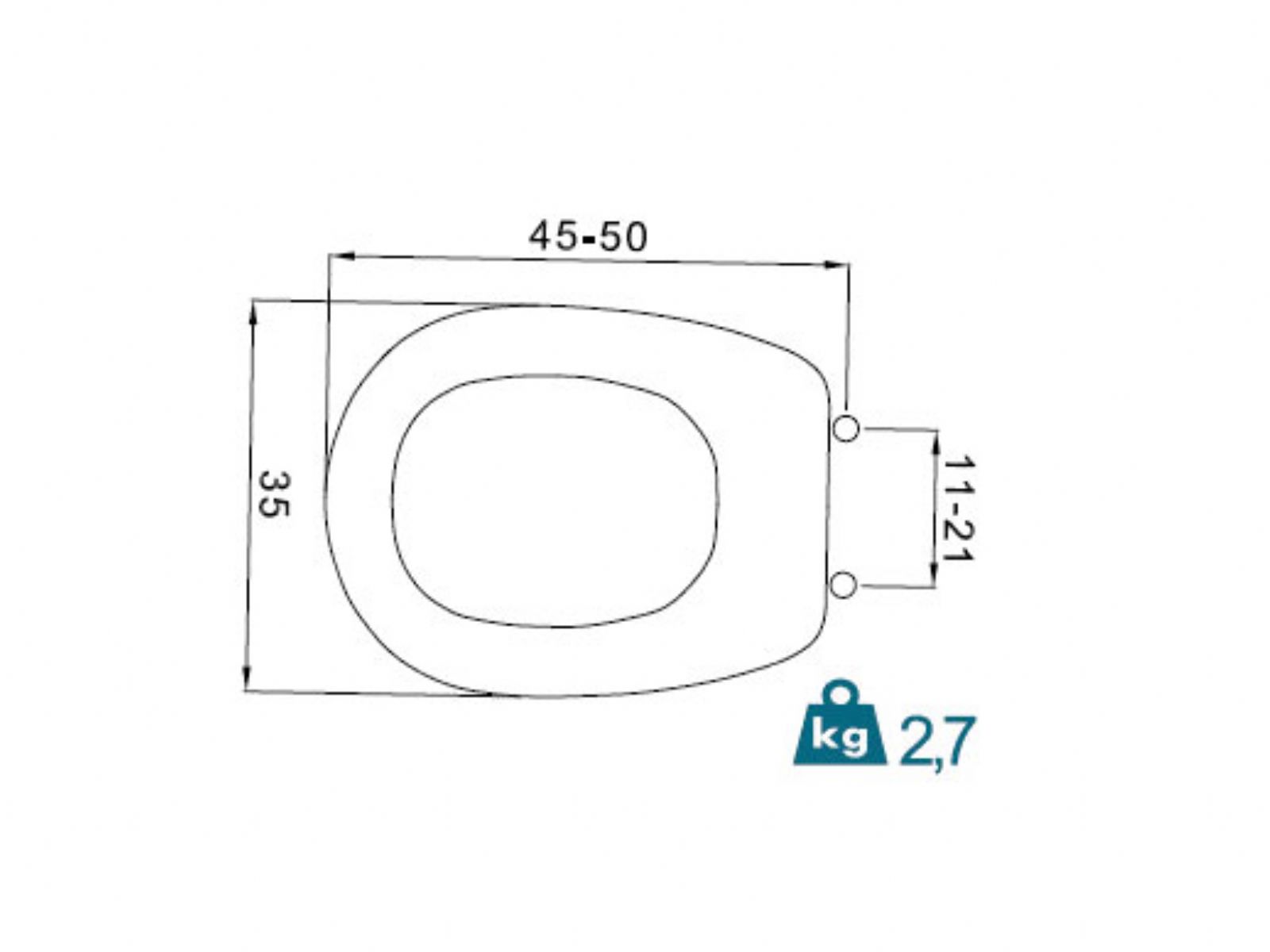 WC seats Liuto FIT