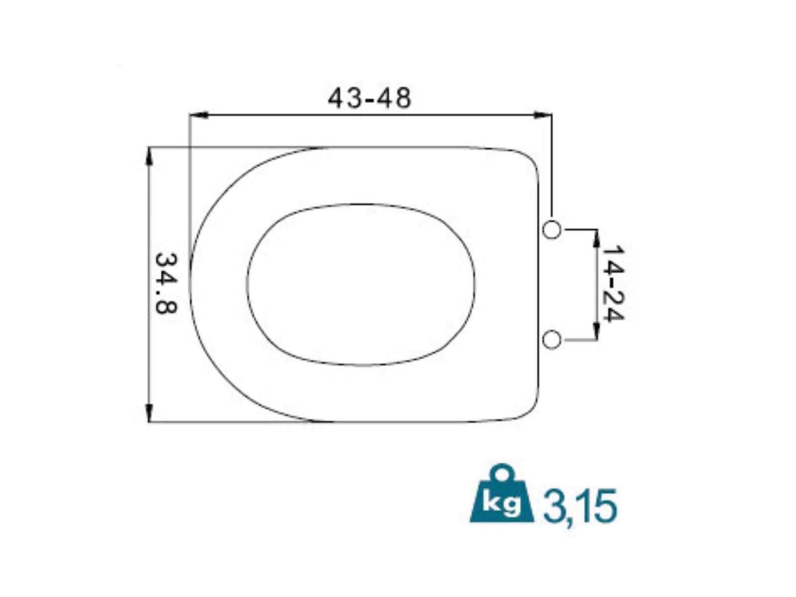WC seats Aretusa FIT