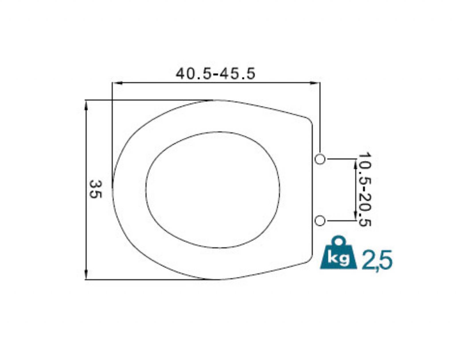 WC seats Colibrì 2 FIT