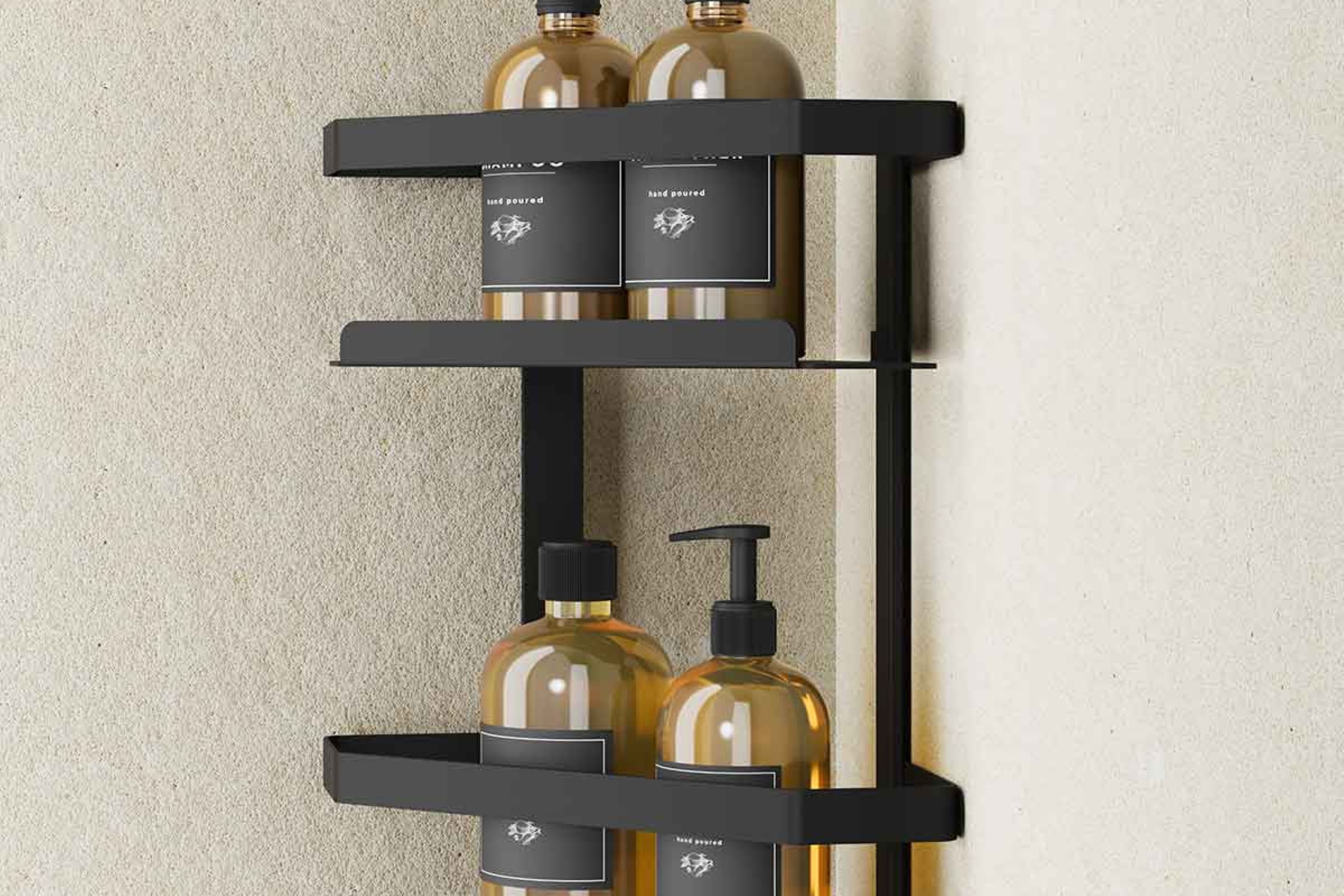 Myline black angolare doccia doppio