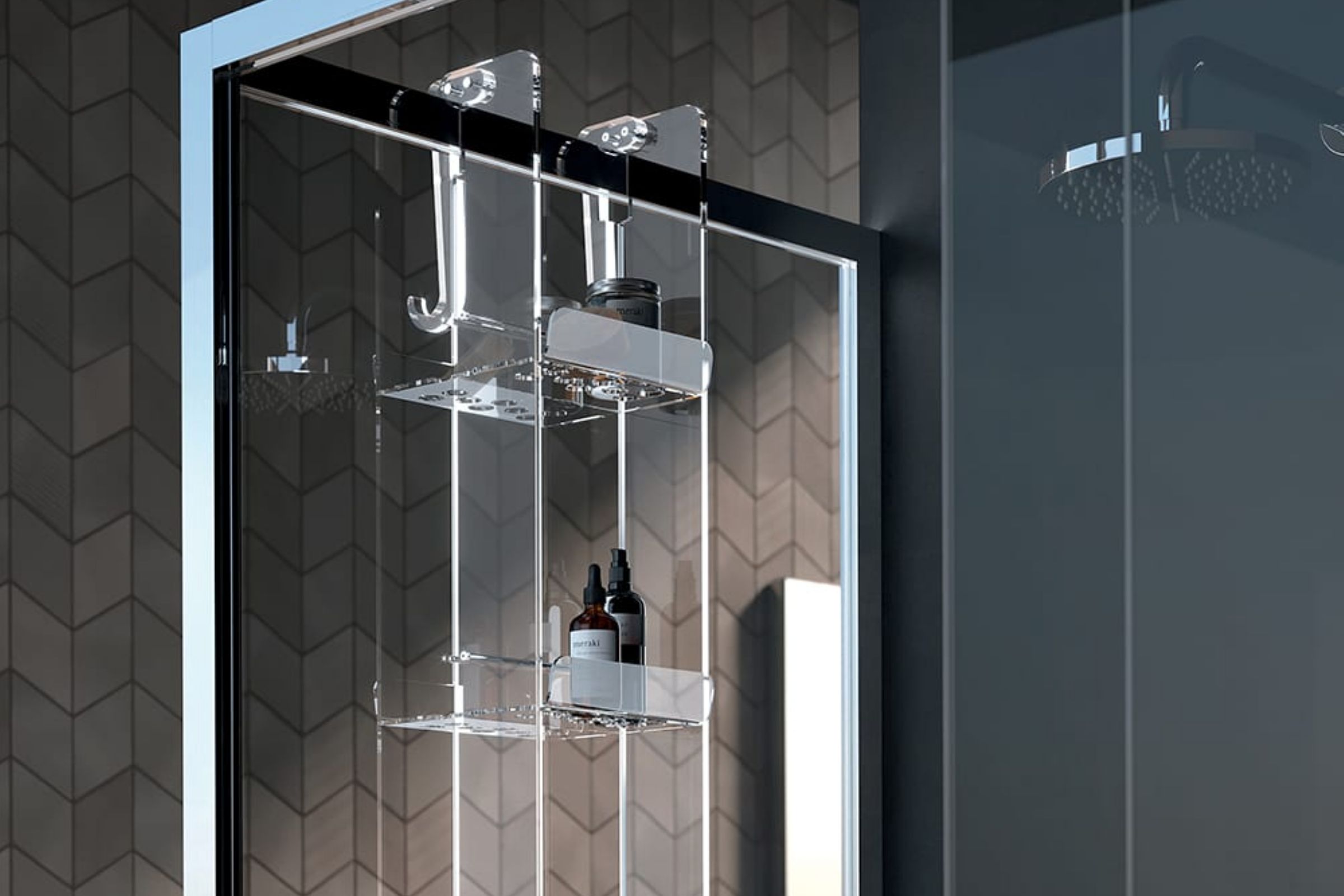 Accessori bagno Portaoggetti 3 piani con gancio