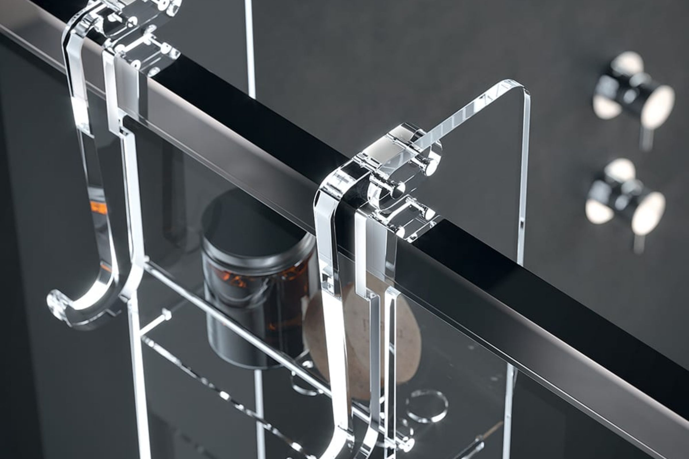 Accessori bagno Portaoggetti 3 piani con gancio