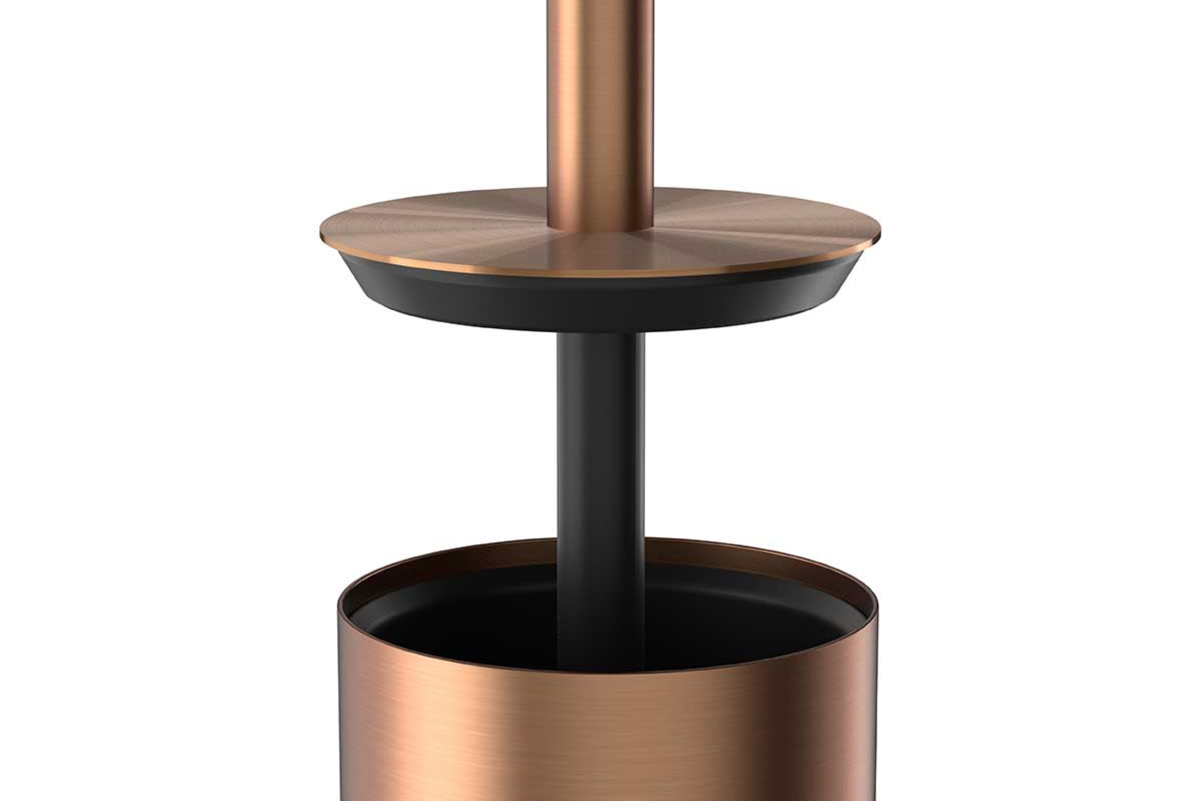 Class PVD rose gold porta scopino da terra